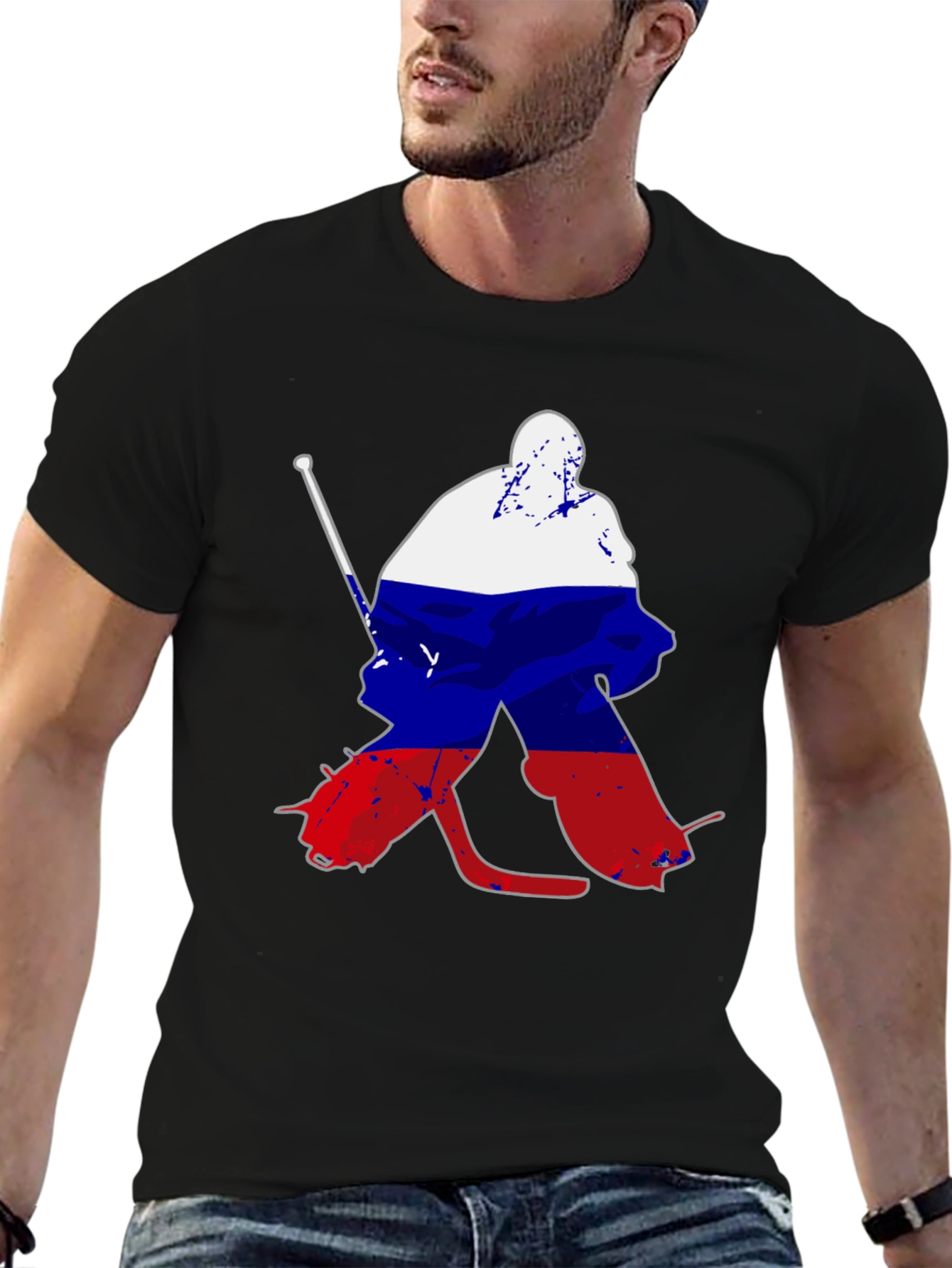 Russian Hockey Goalie T-Shirt