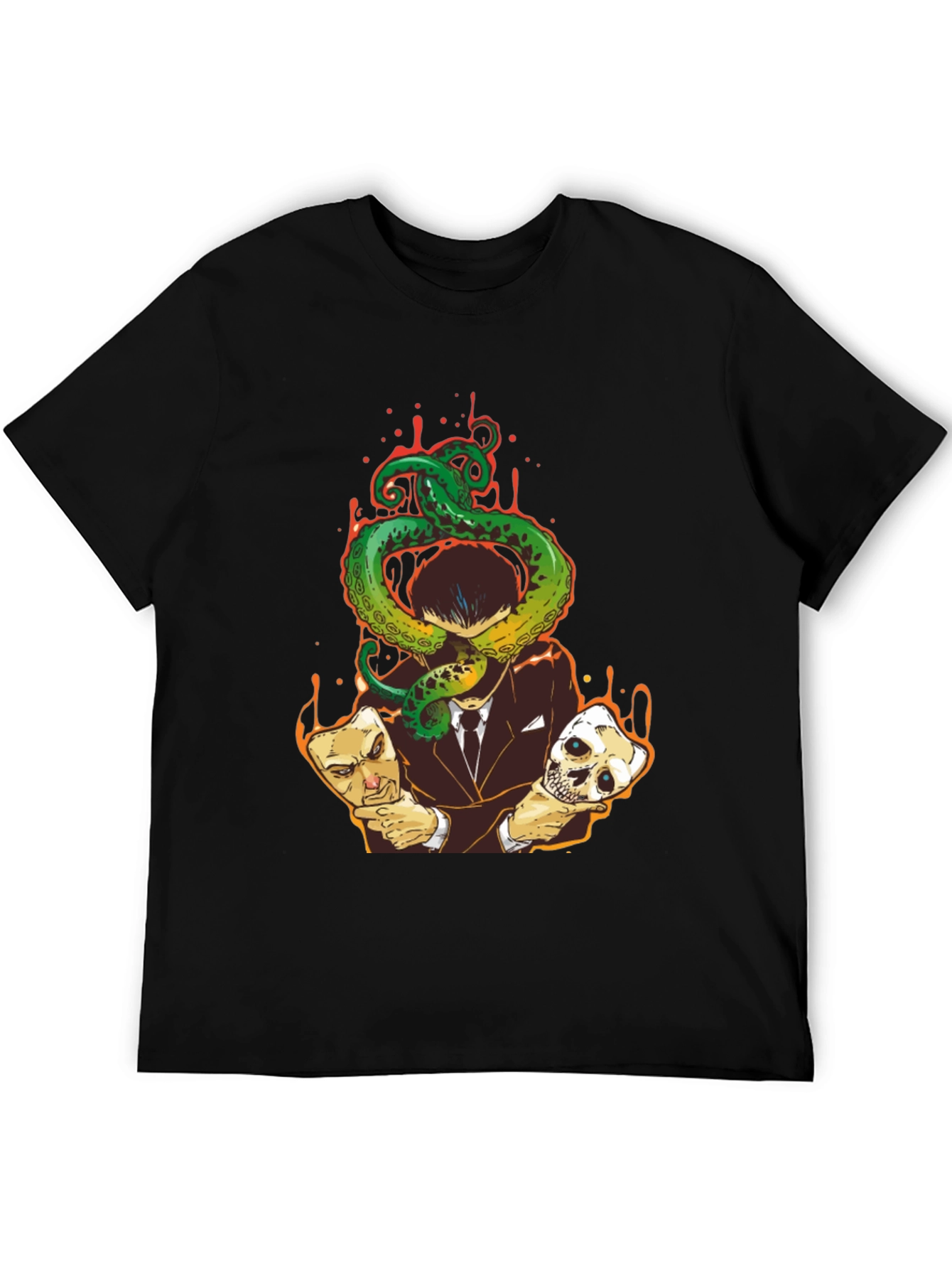 Octopus Masked Man Graphic Tee