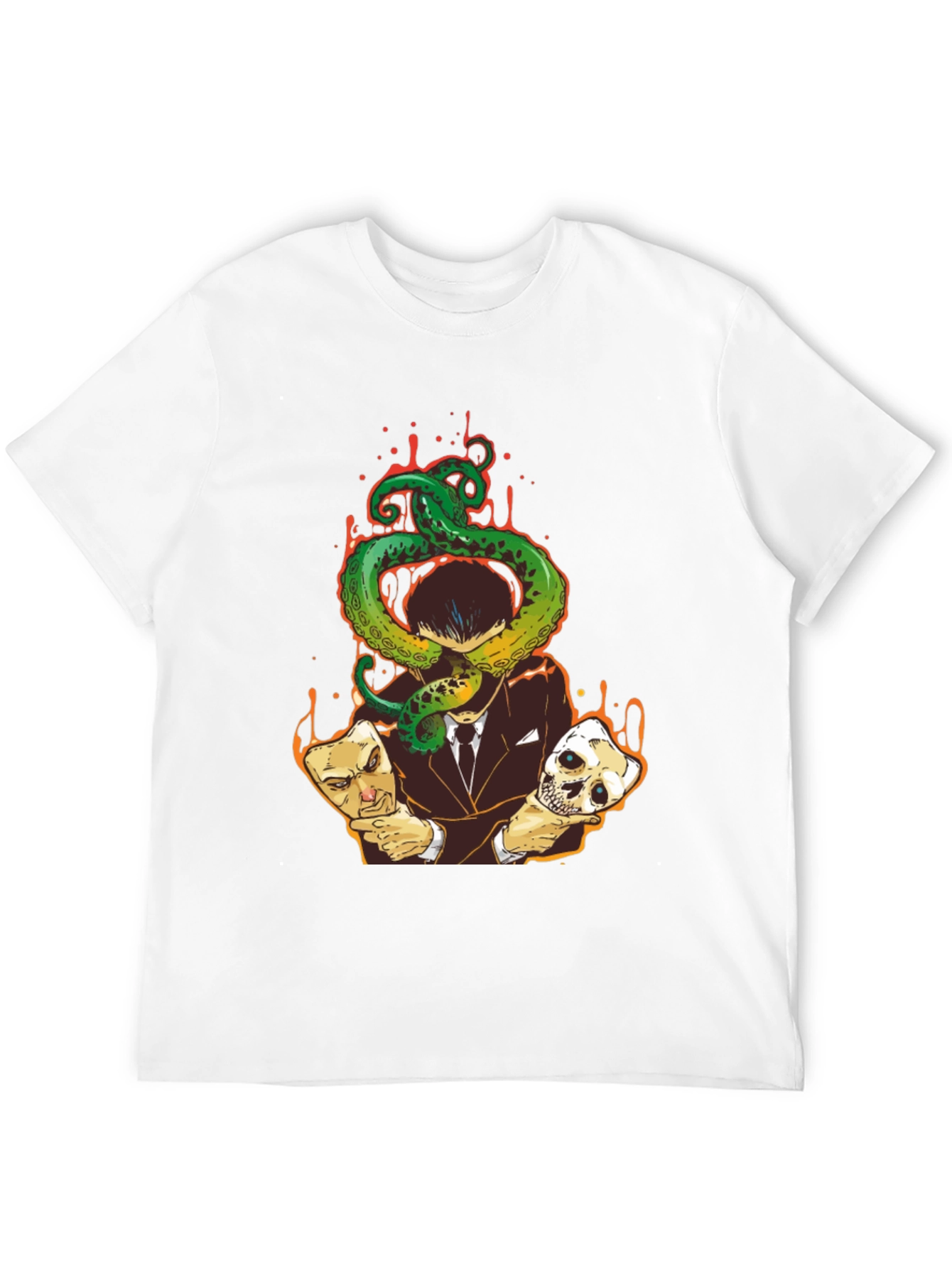 Octopus Masked Man Graphic Tee