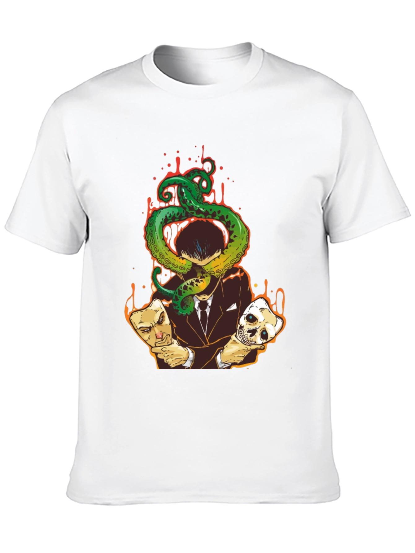 Octopus Masked Man Graphic Tee