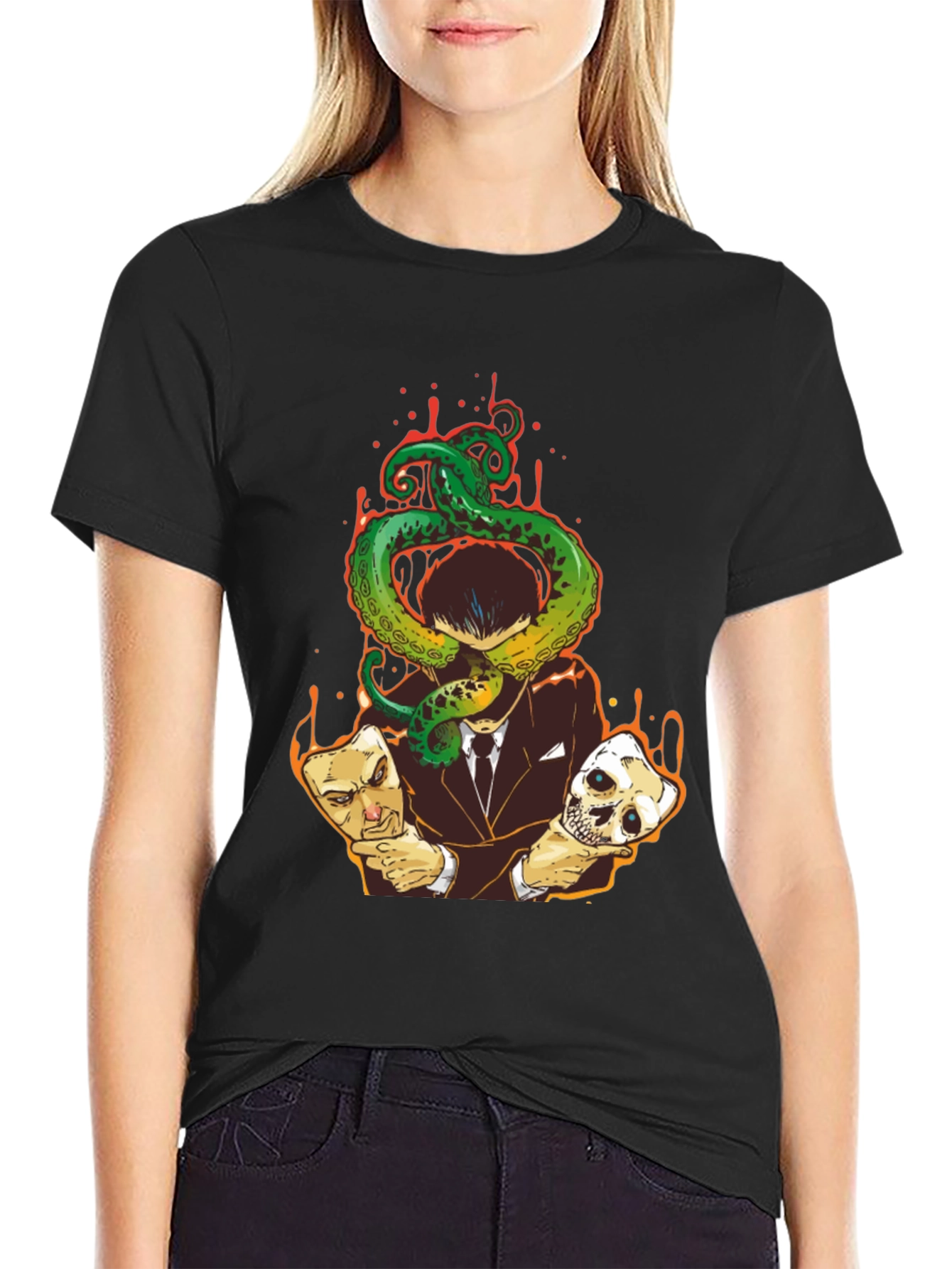 Octopus Masked Man Graphic Tee