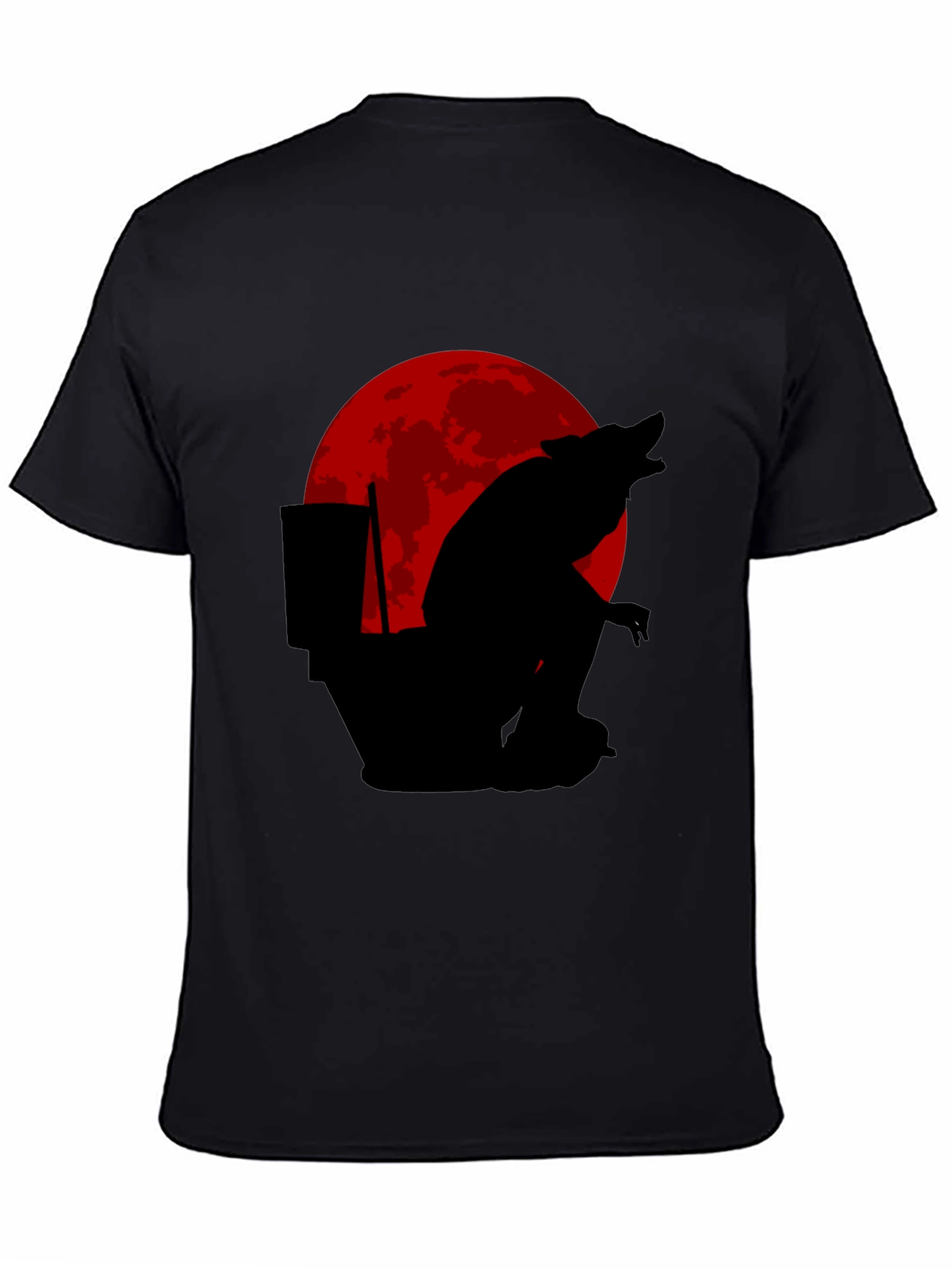 Funny Werewolf Toilet Humor T-Shirt