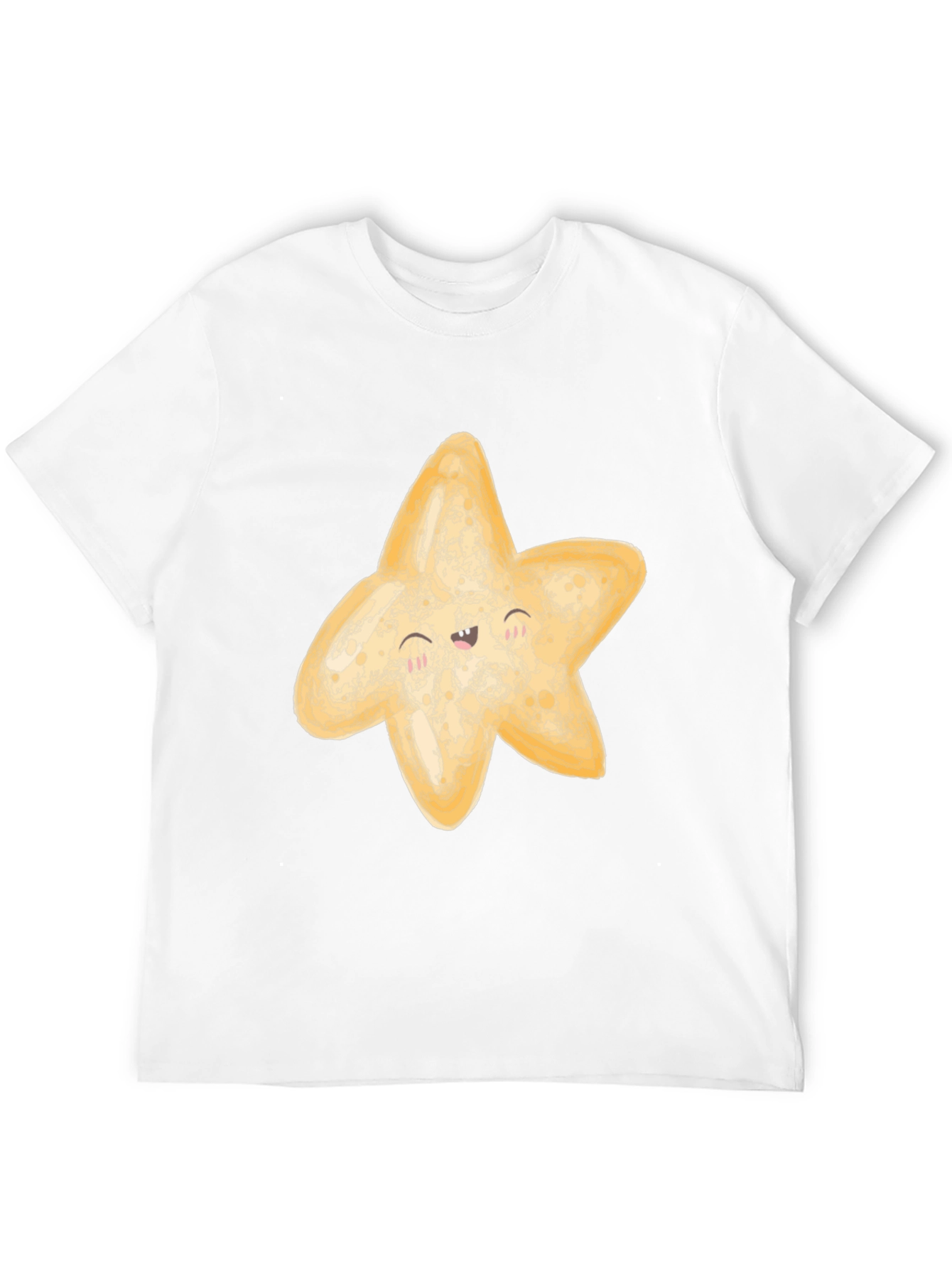 Cute Starfish Graphic Black T-Shirt