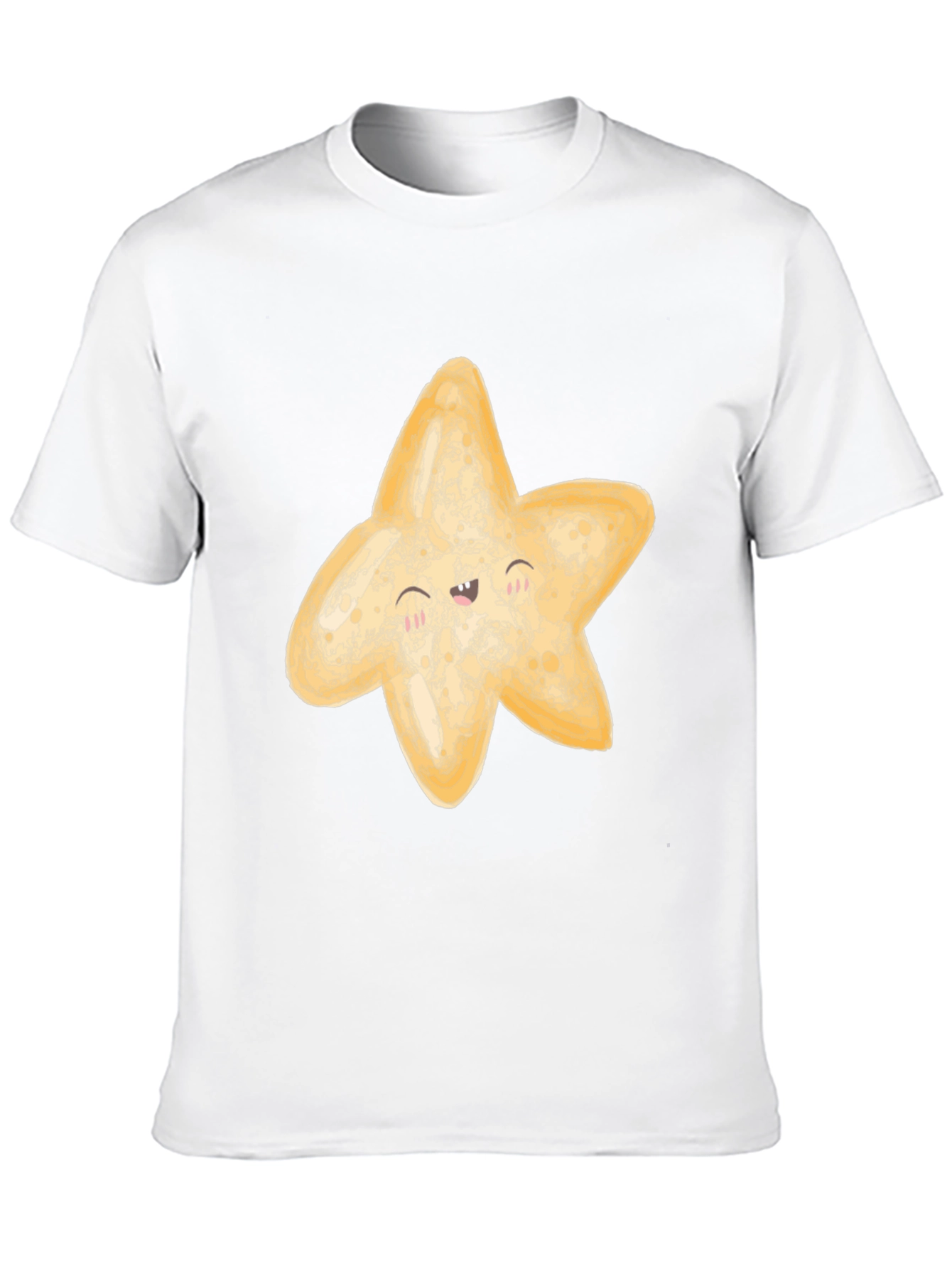 Cute Starfish Graphic Black T-Shirt
