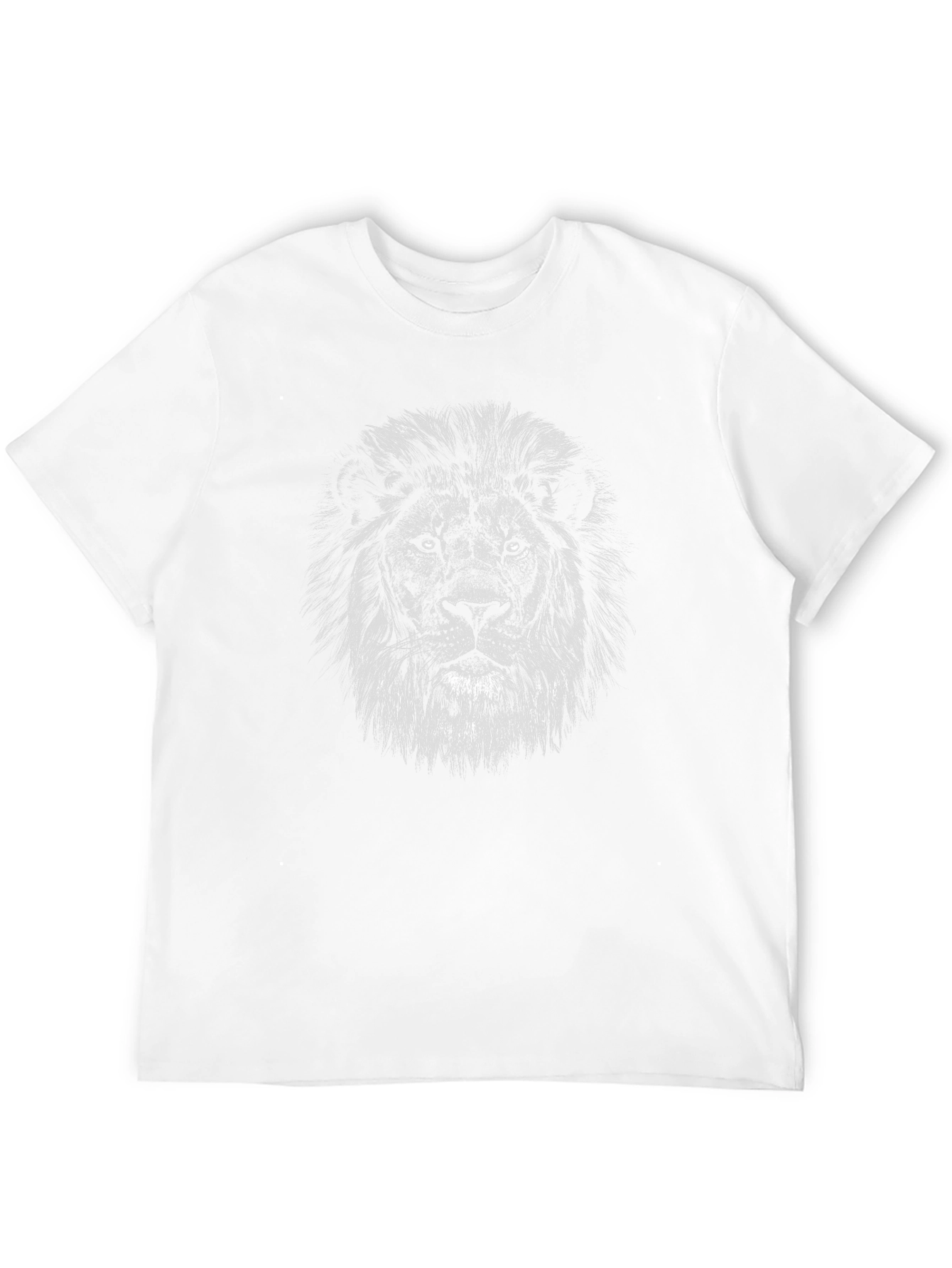 Lion Head Graphic Black T-Shirt - Mens Fashion Tee