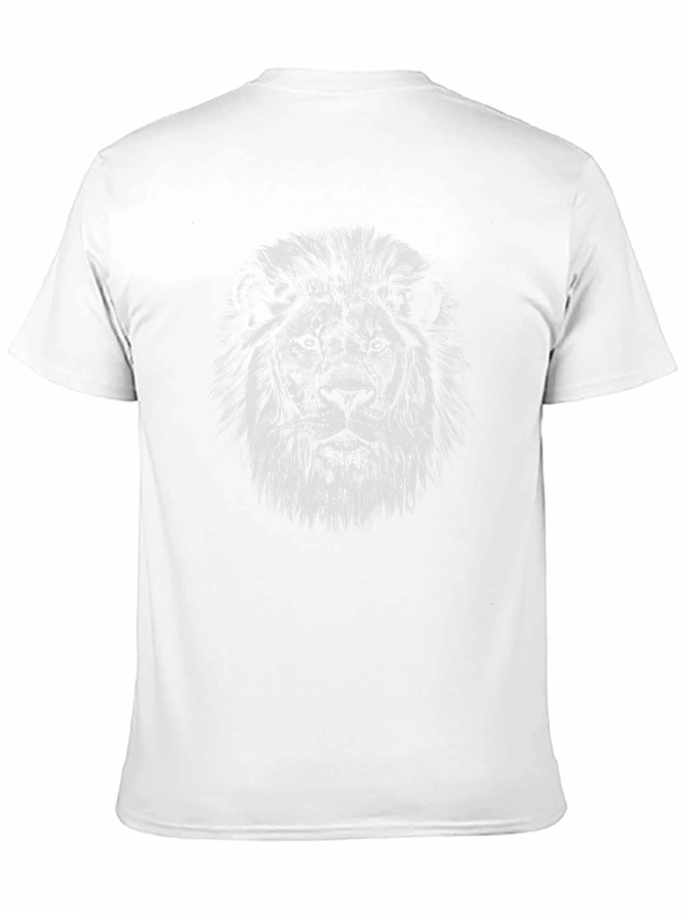 Lion Head Graphic Black T-Shirt - Mens Fashion Tee