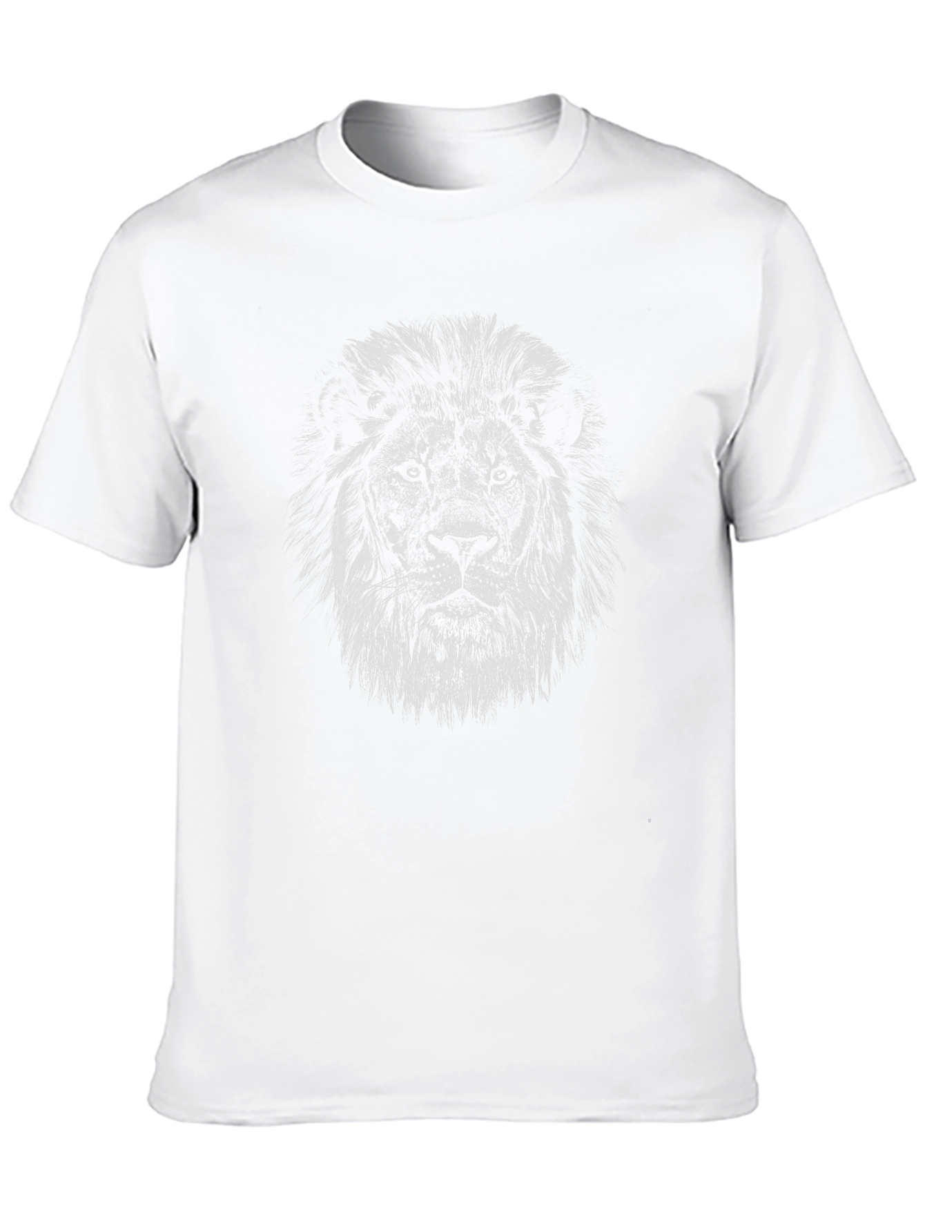 Lion Head Graphic Black T-Shirt - Mens Fashion Tee