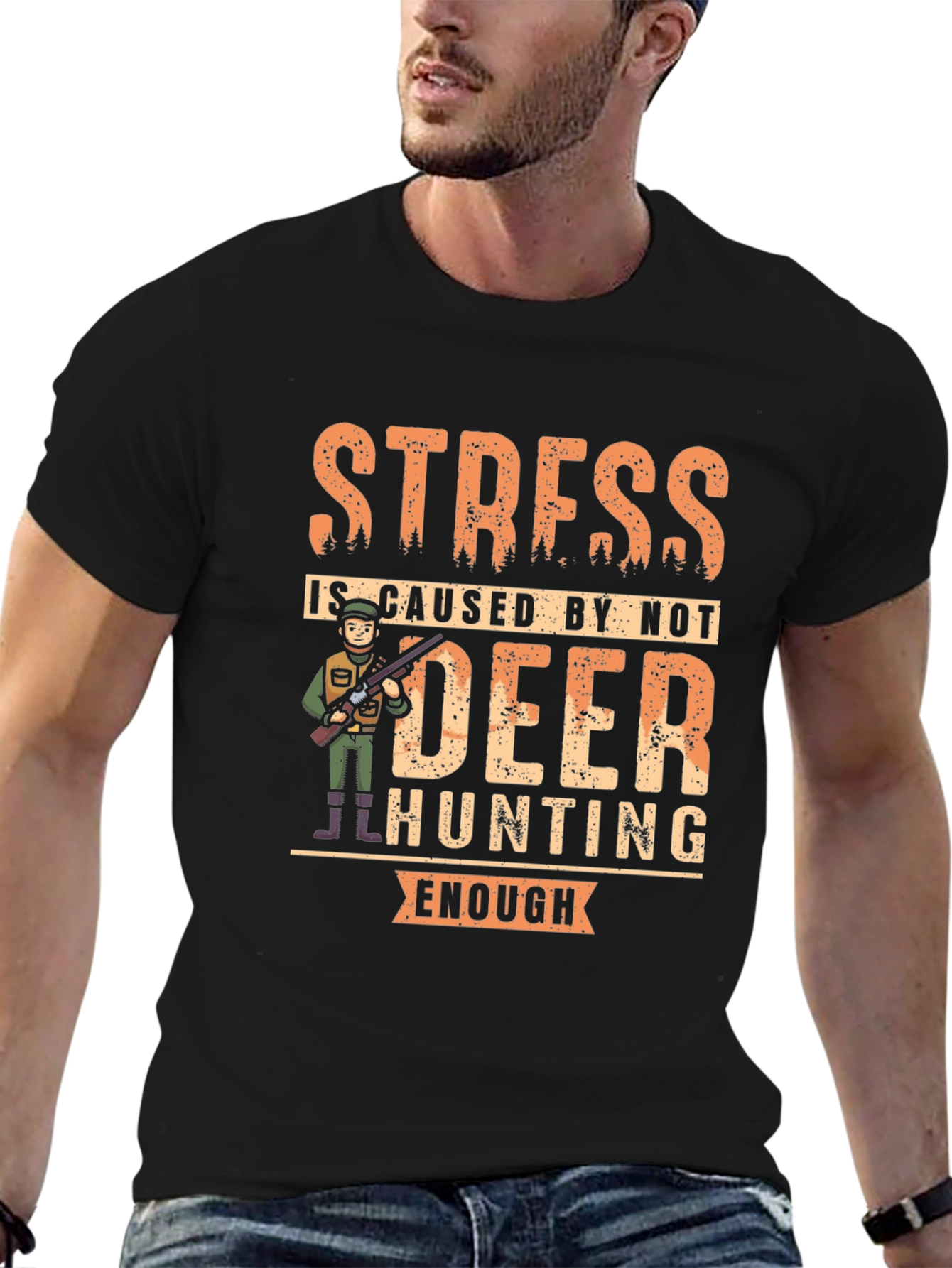 Funny Deer Hunting T-Shirt - Stress Relief