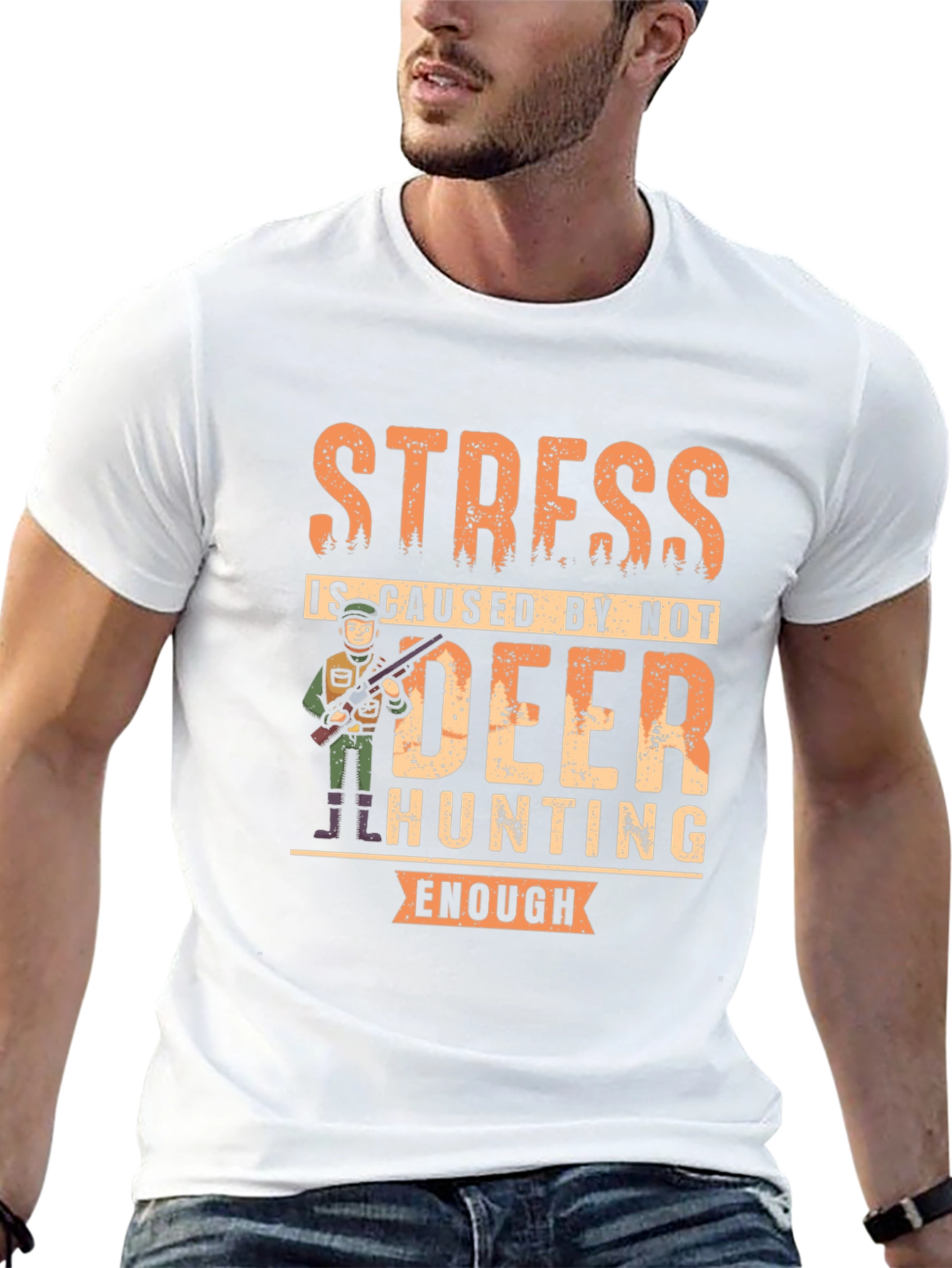 Funny Deer Hunting T-Shirt - Stress Relief