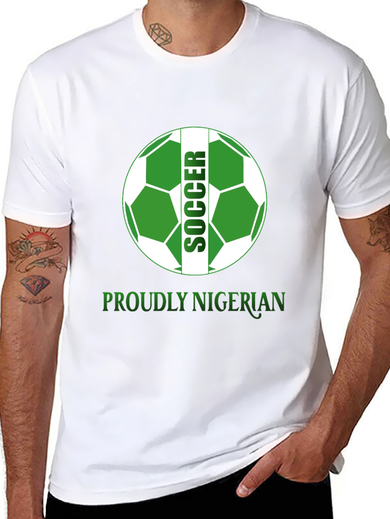 Proudly Nigerian Soccer T-Shirt