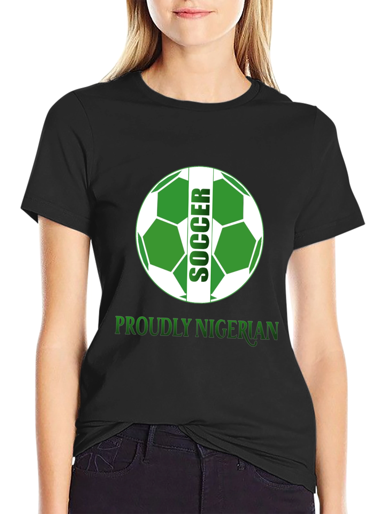 Proudly Nigerian Soccer T-Shirt
