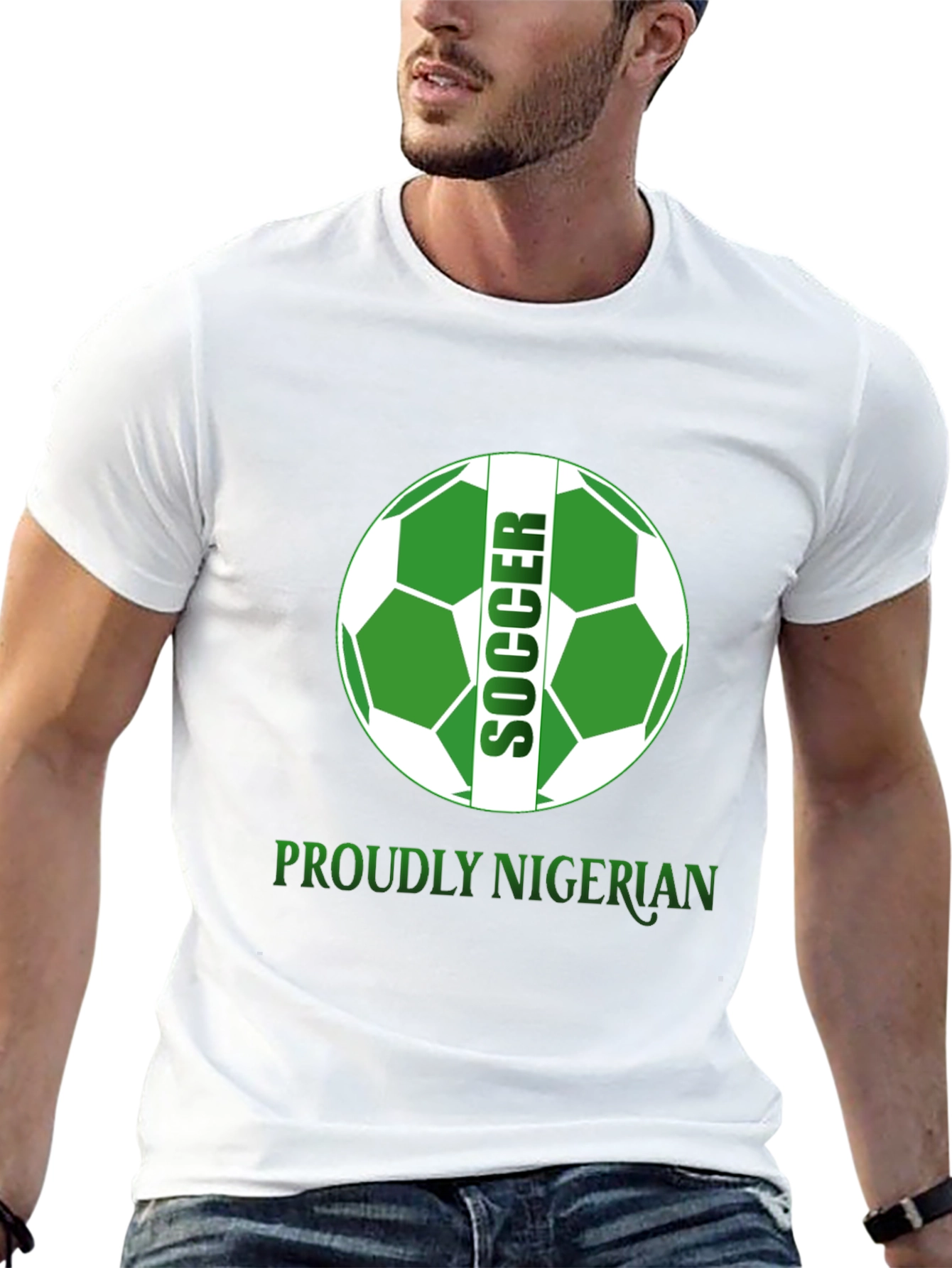 Proudly Nigerian Soccer T-Shirt