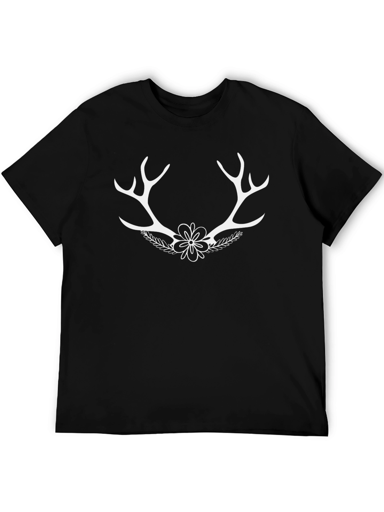 Antler Flower Graphic T-Shirt