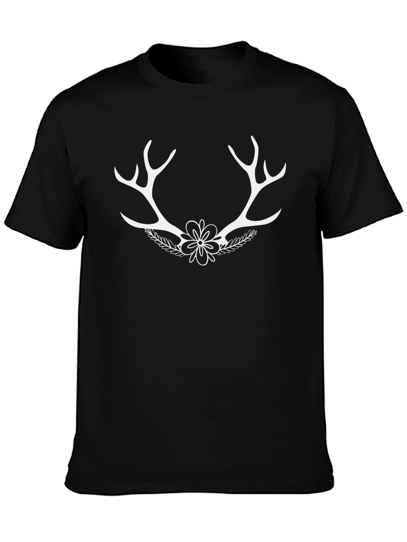 Antler Flower Graphic T-Shirt
