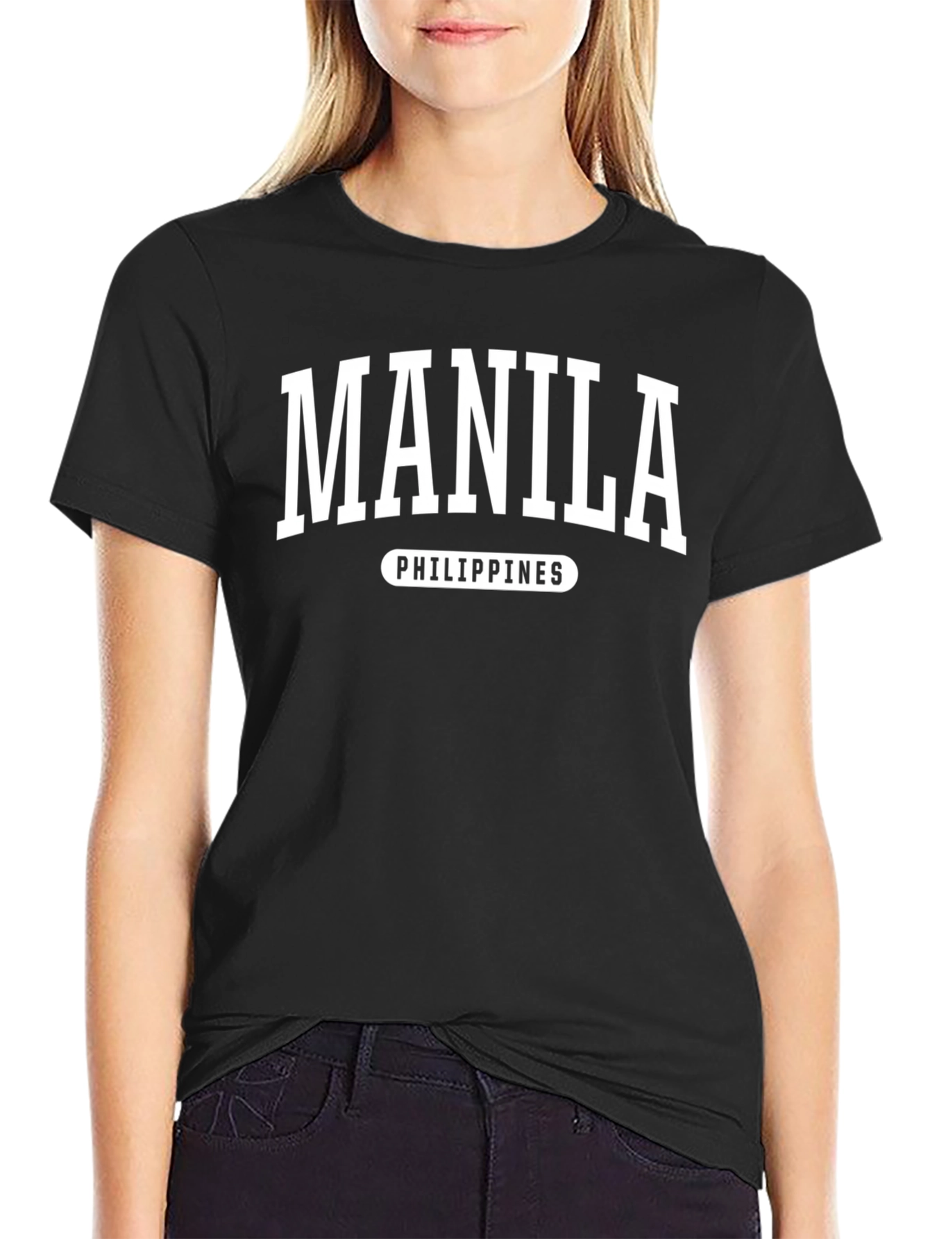 Manila Philippines Black T-Shirt
