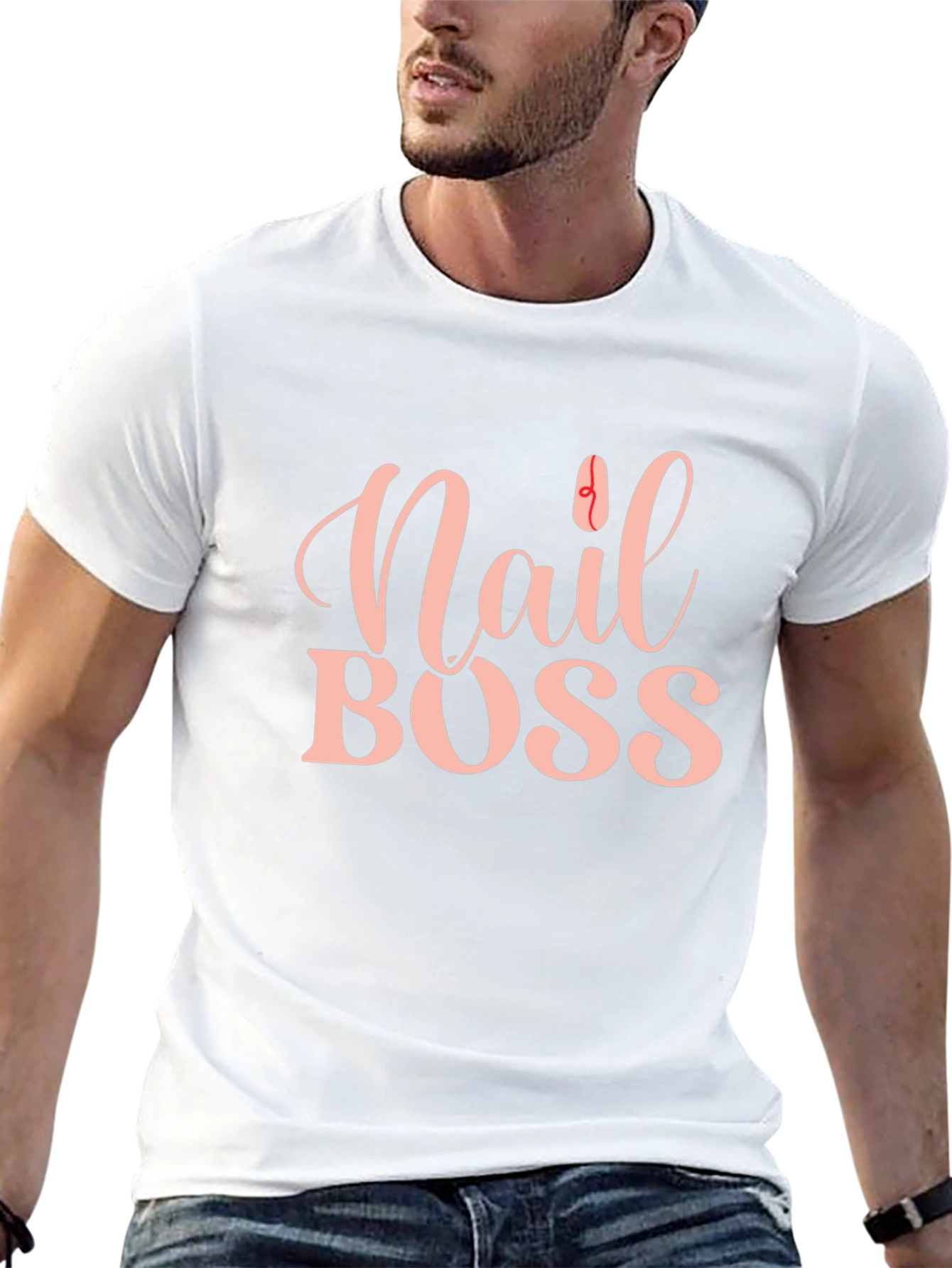 Nail Boss Graphic T-Shirt - Trendy Unisex Tee
