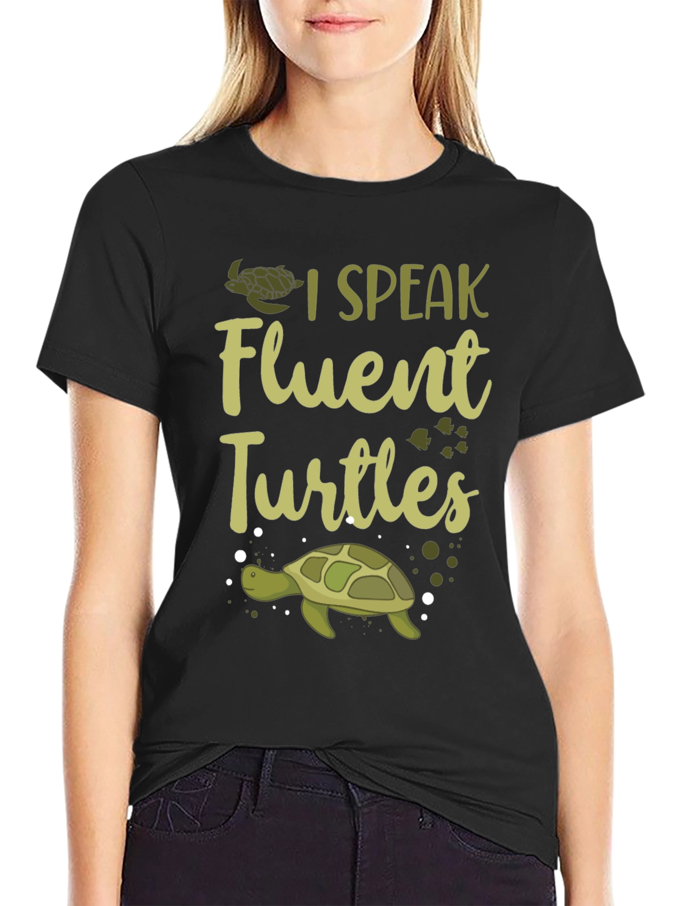 I Speak Fluent Turtles Graphic Tee