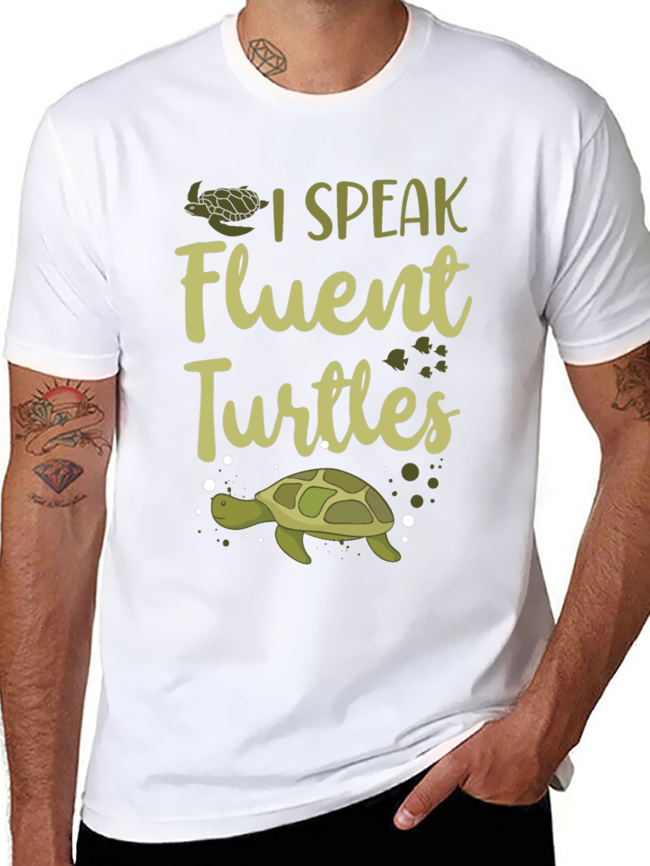 I Speak Fluent Turtles Graphic Tee