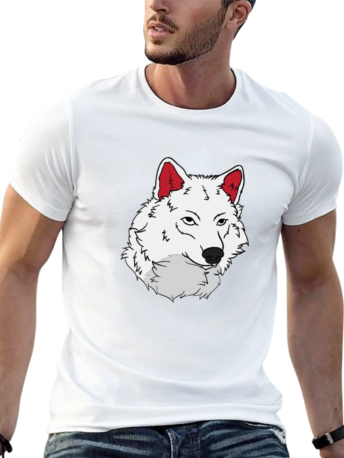 Cool Wolf Graphic T-Shirt