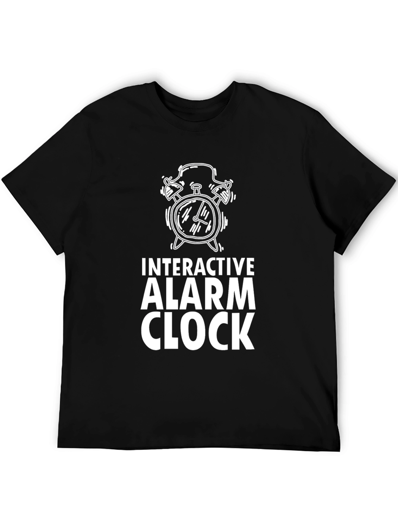 Interactive Alarm Clock Graphic Tee