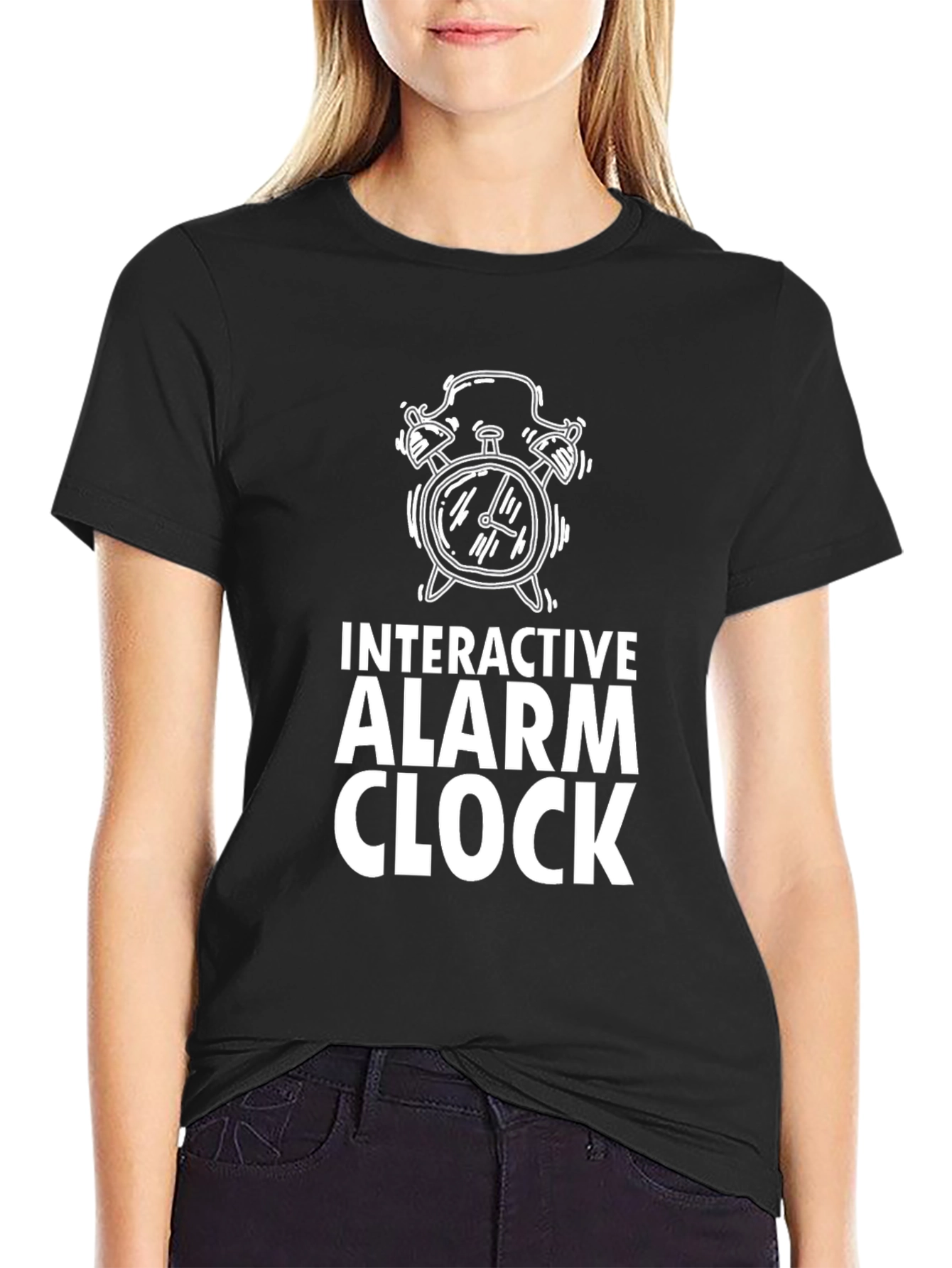 Interactive Alarm Clock Graphic Tee