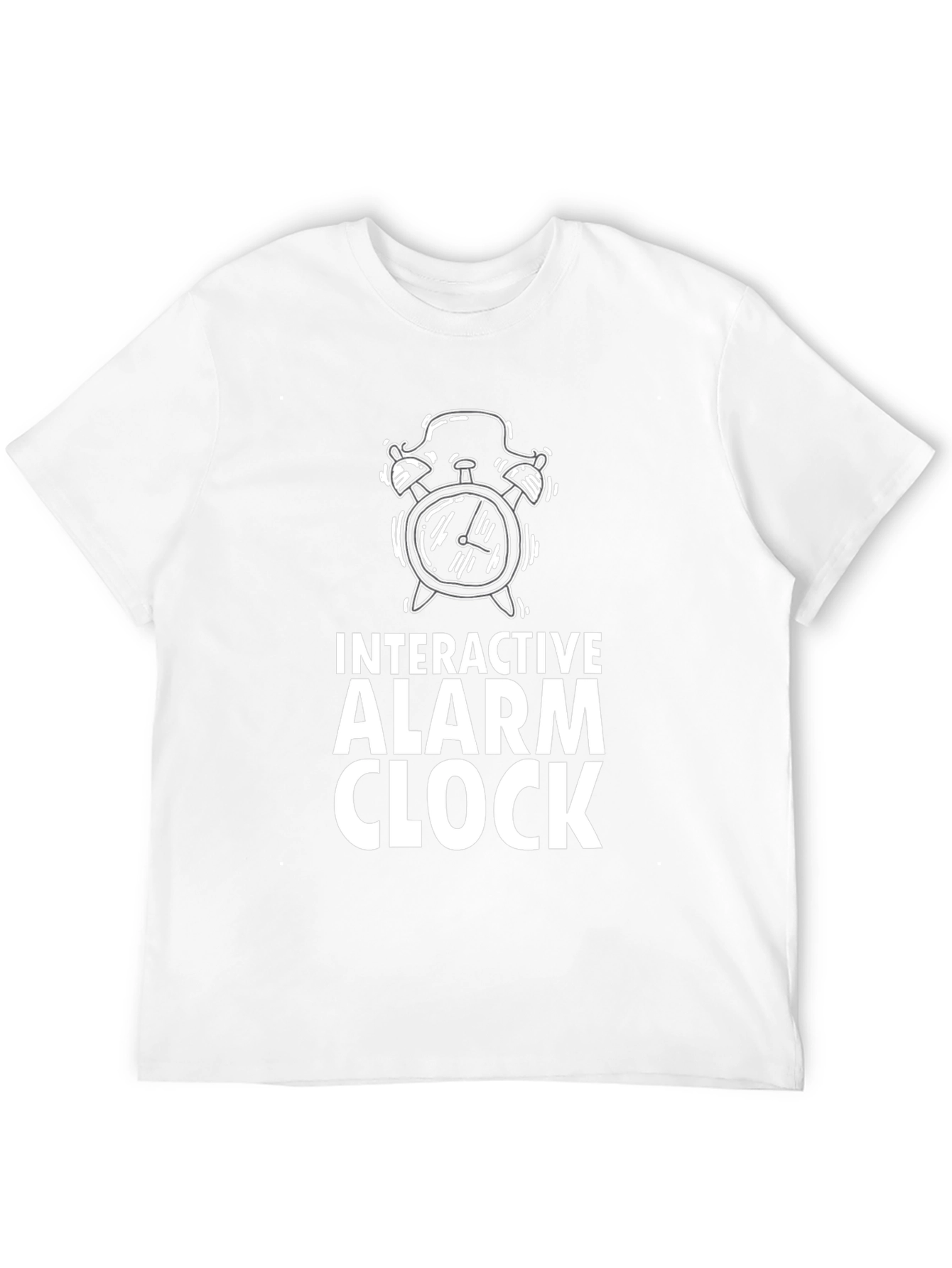 Interactive Alarm Clock Graphic Tee