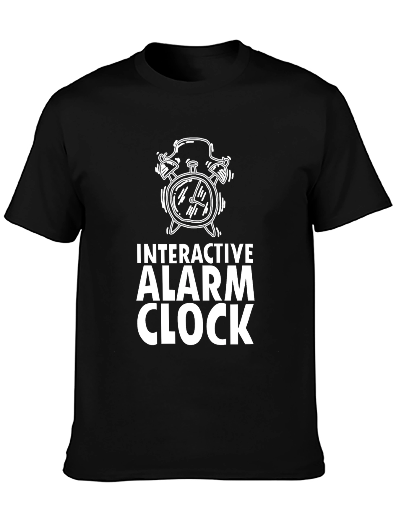 Interactive Alarm Clock Graphic Tee