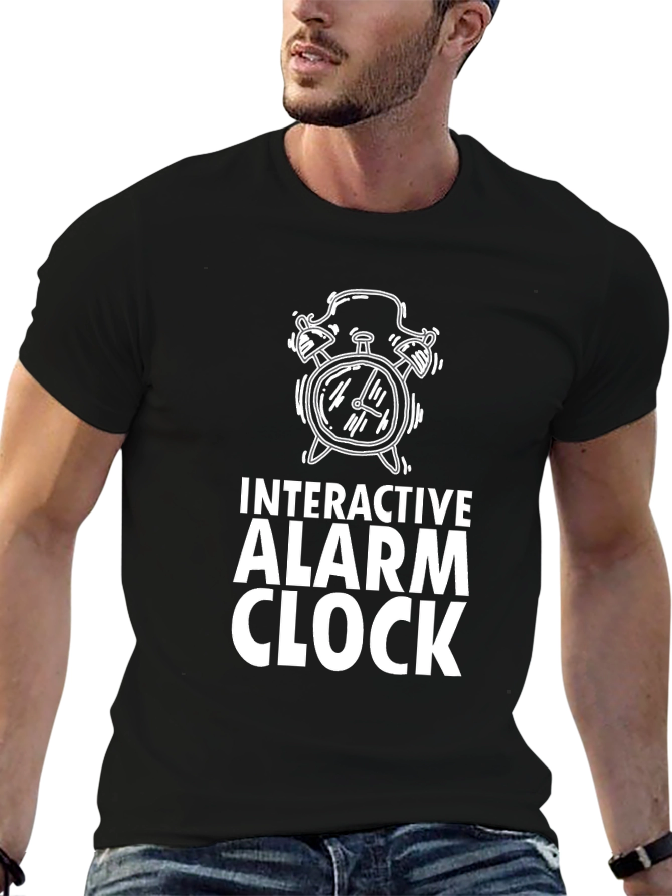 Interactive Alarm Clock Graphic Tee