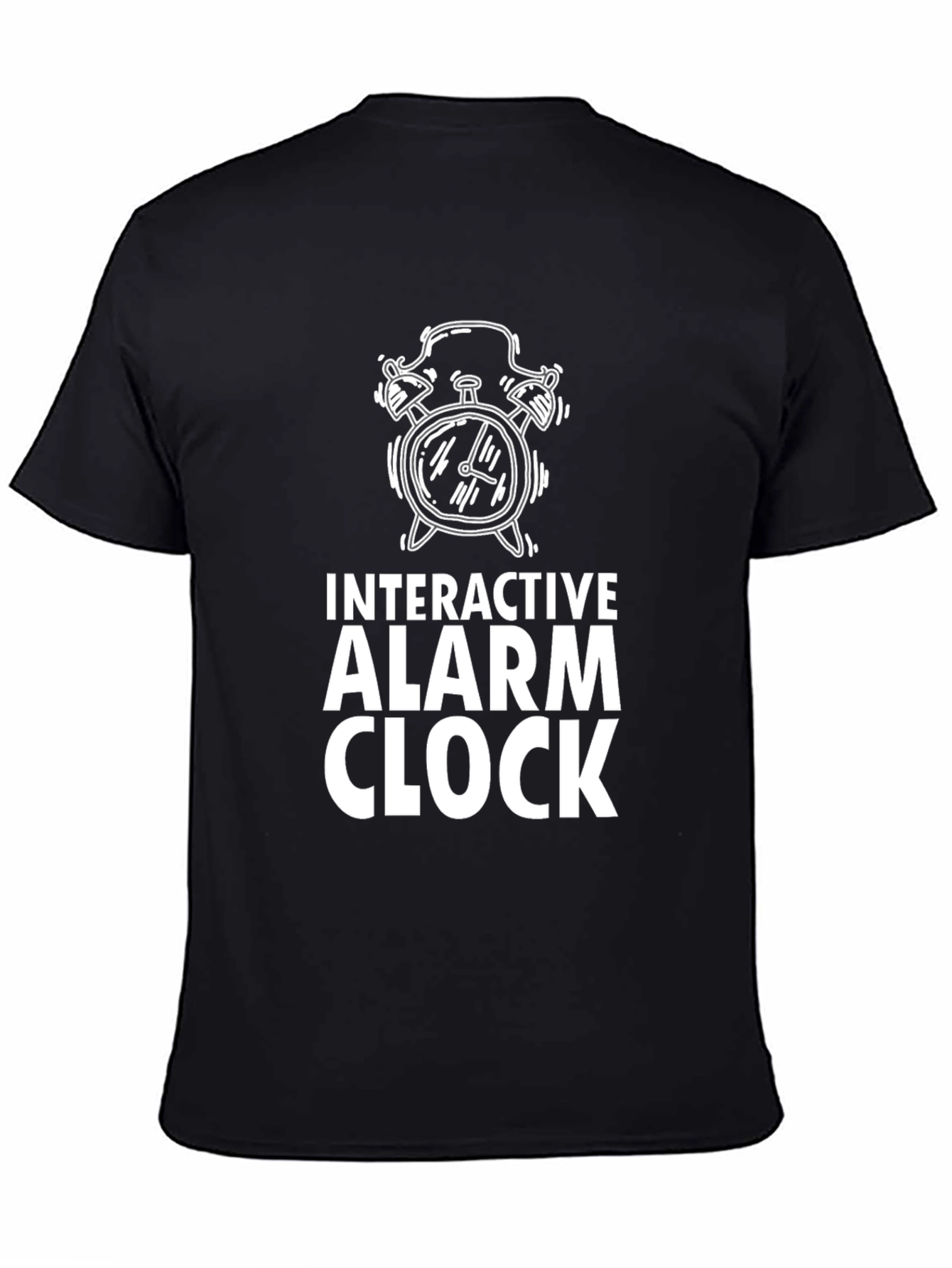 Interactive Alarm Clock Graphic Tee