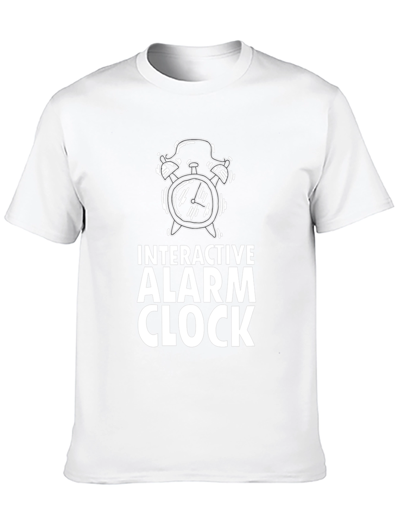 Interactive Alarm Clock Graphic Tee