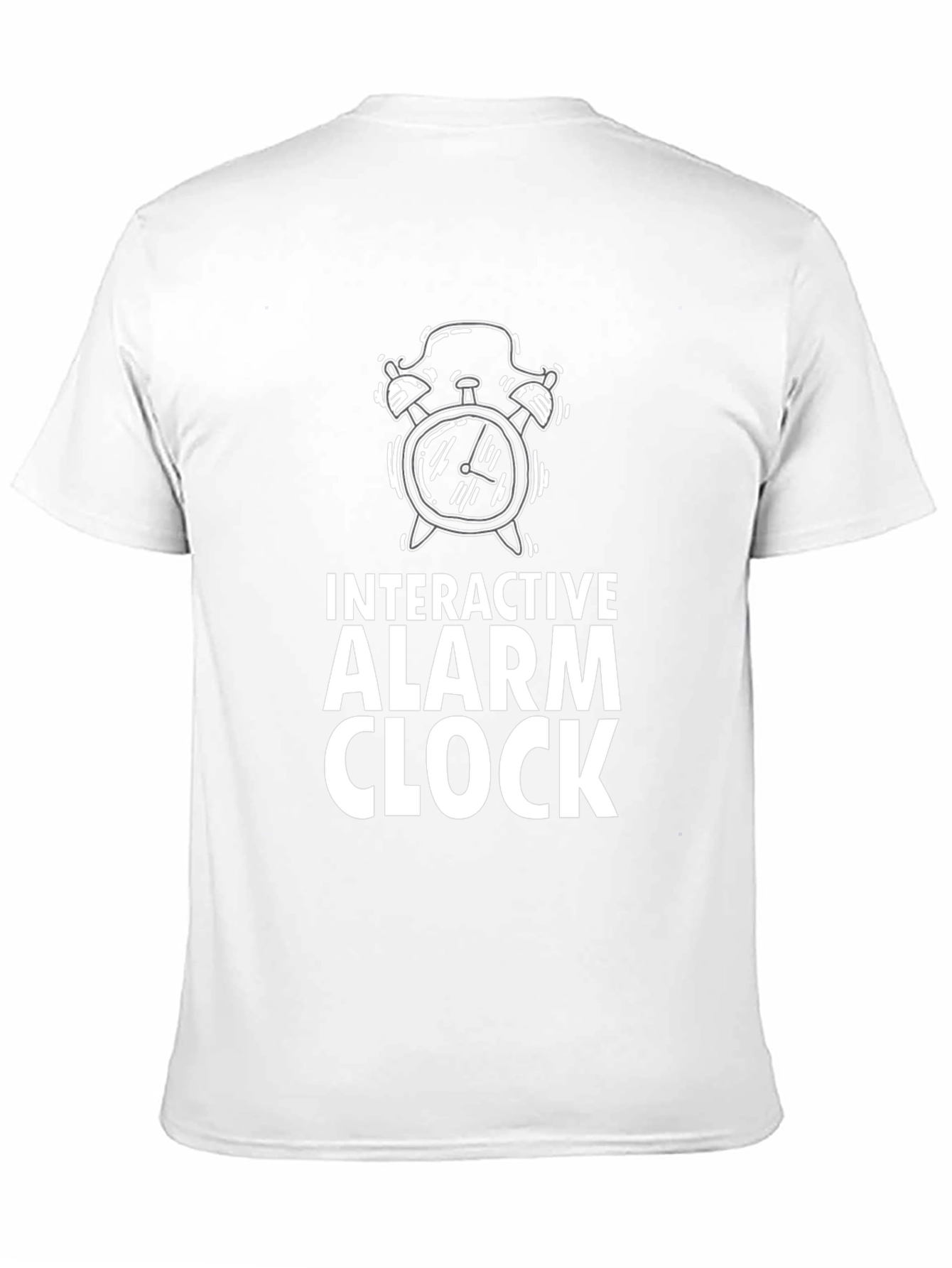 Interactive Alarm Clock Graphic Tee