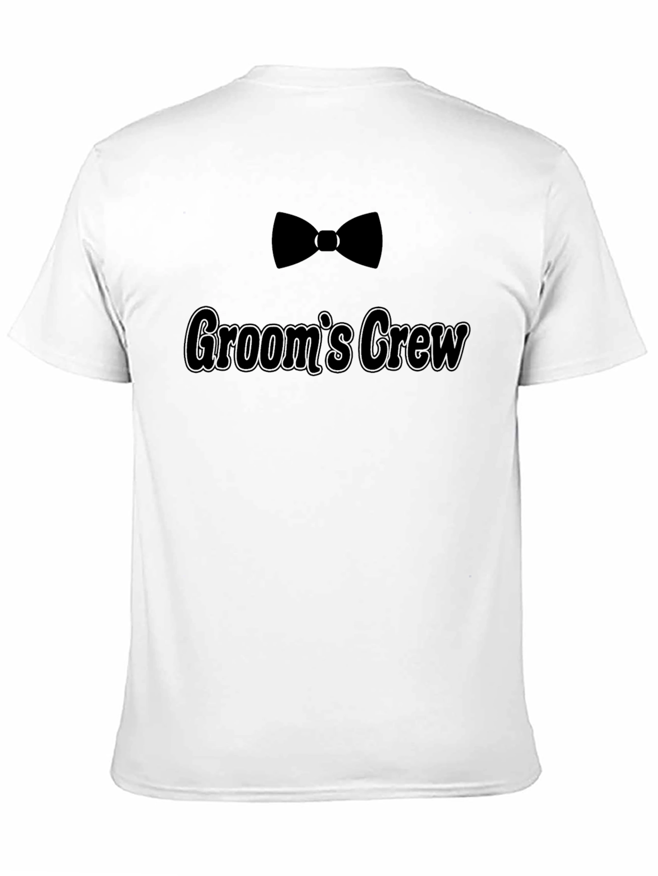 Grooms Crew Black T-Shirt