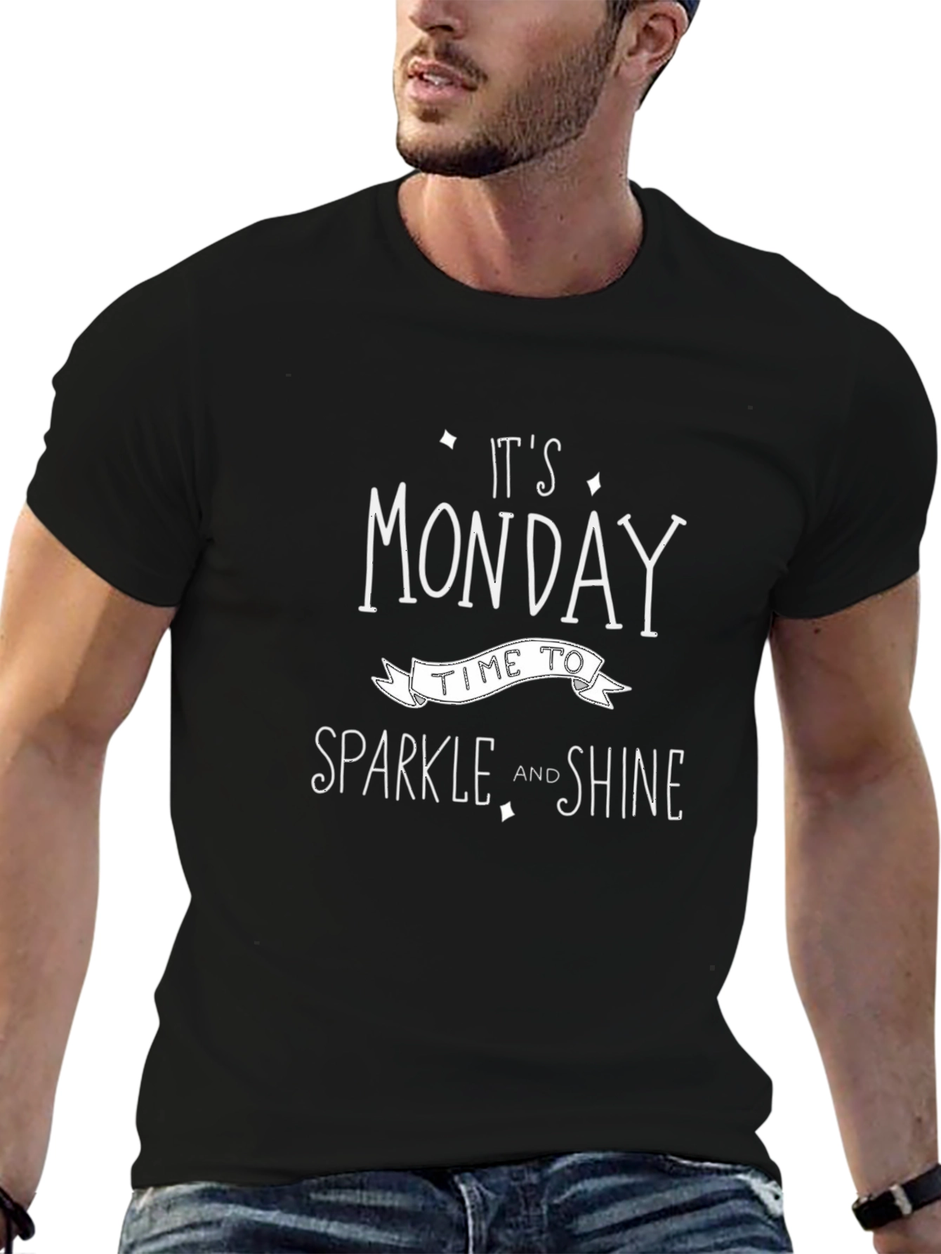 Its Monday Sparkle and Shine Graphic Tee