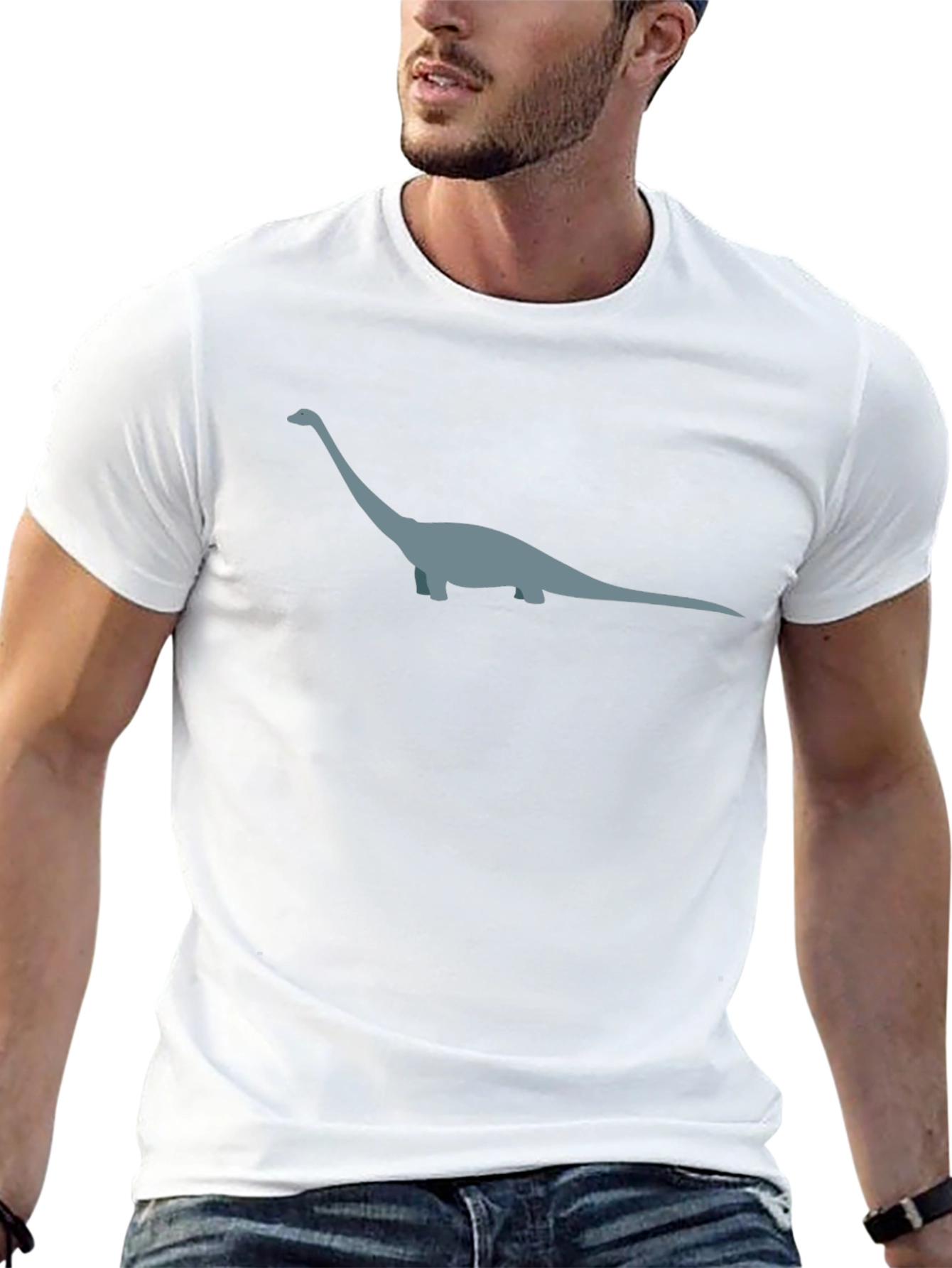 Dino Tee - Long Neck Dinosaur Graphic T-Shirt