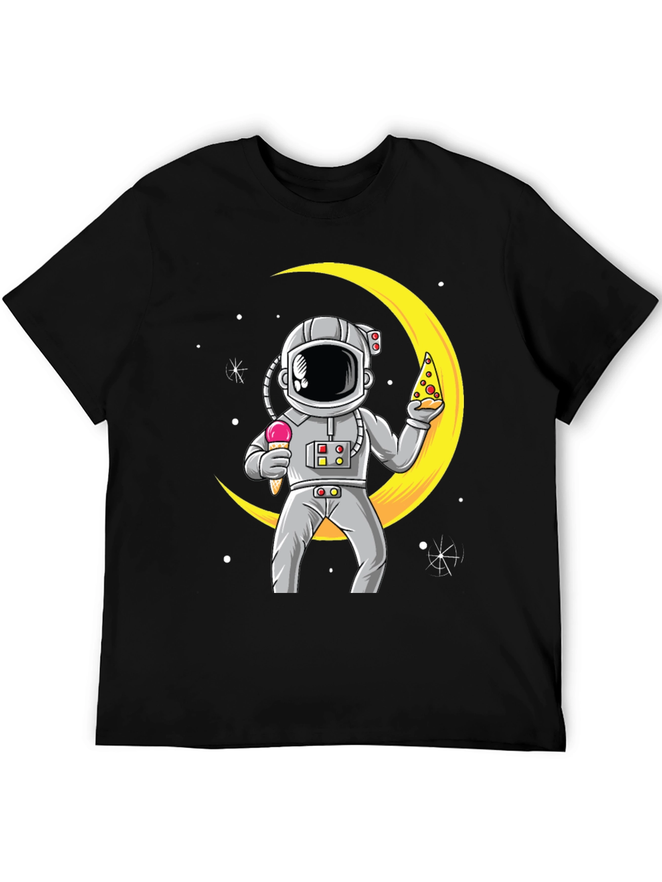 Astronaut Pizza & Ice Cream T-Shirt
