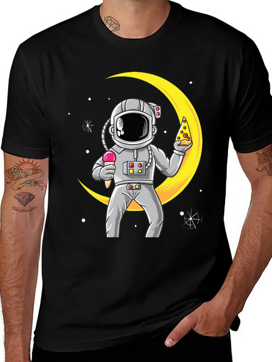 Astronaut Pizza & Ice Cream T-Shirt