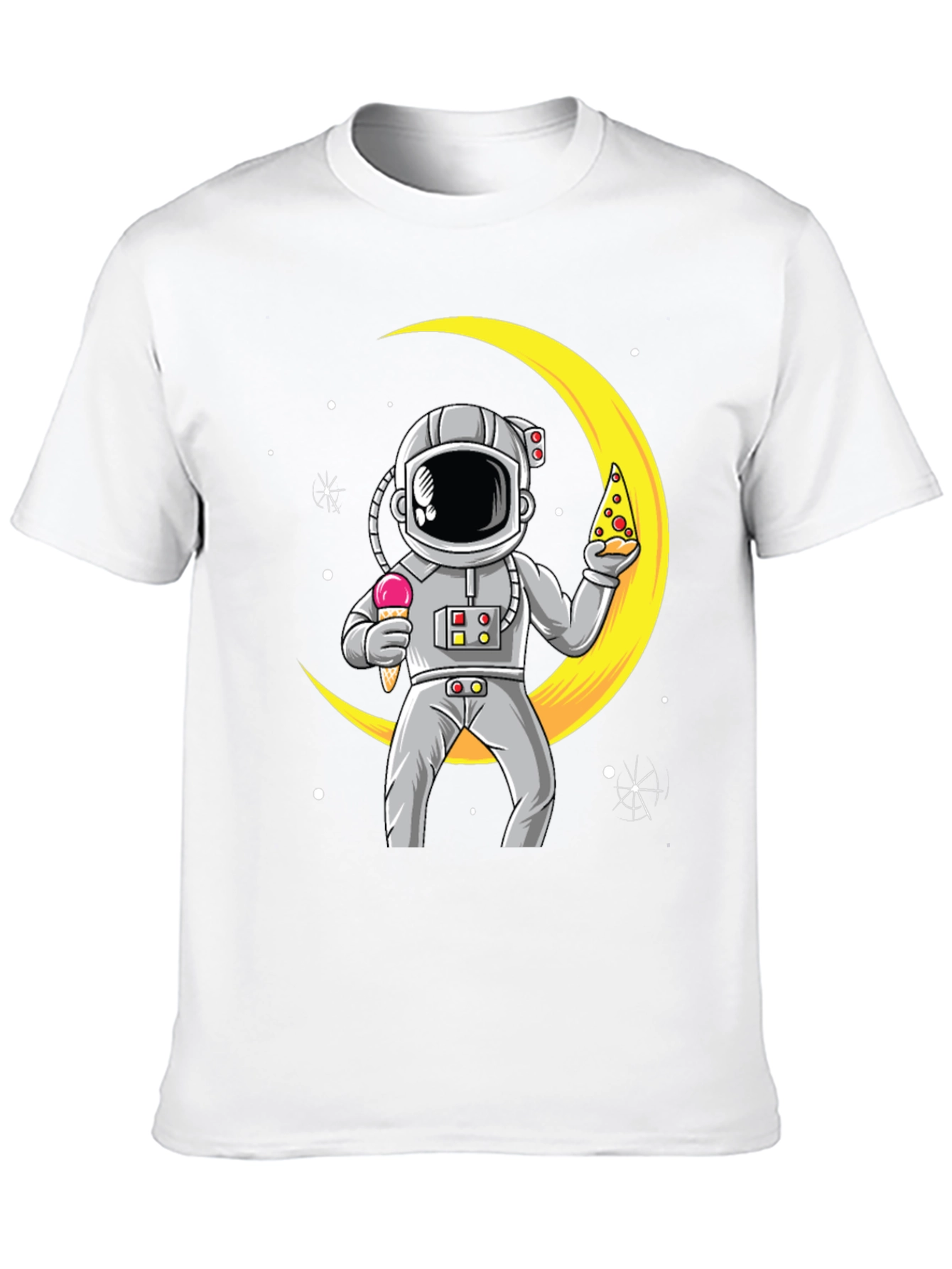 Astronaut Pizza & Ice Cream T-Shirt