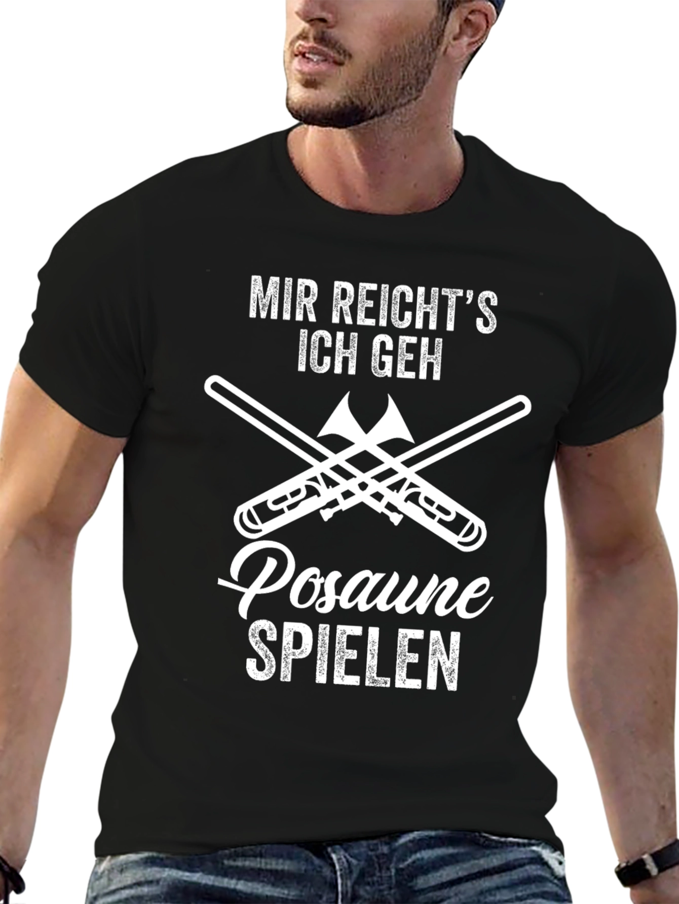 Mir Reichts Ich Geh Posaune Spielen Graphic T-Shirt