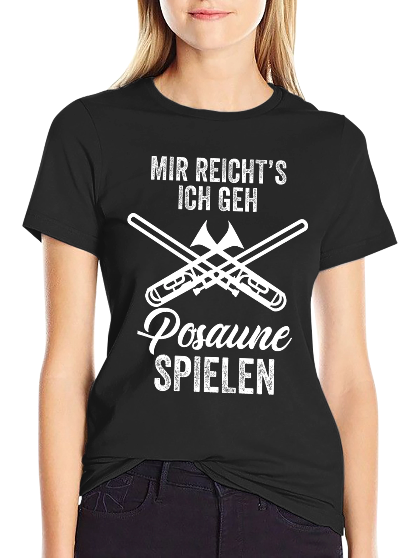 Mir Reichts Ich Geh Posaune Spielen Graphic T-Shirt