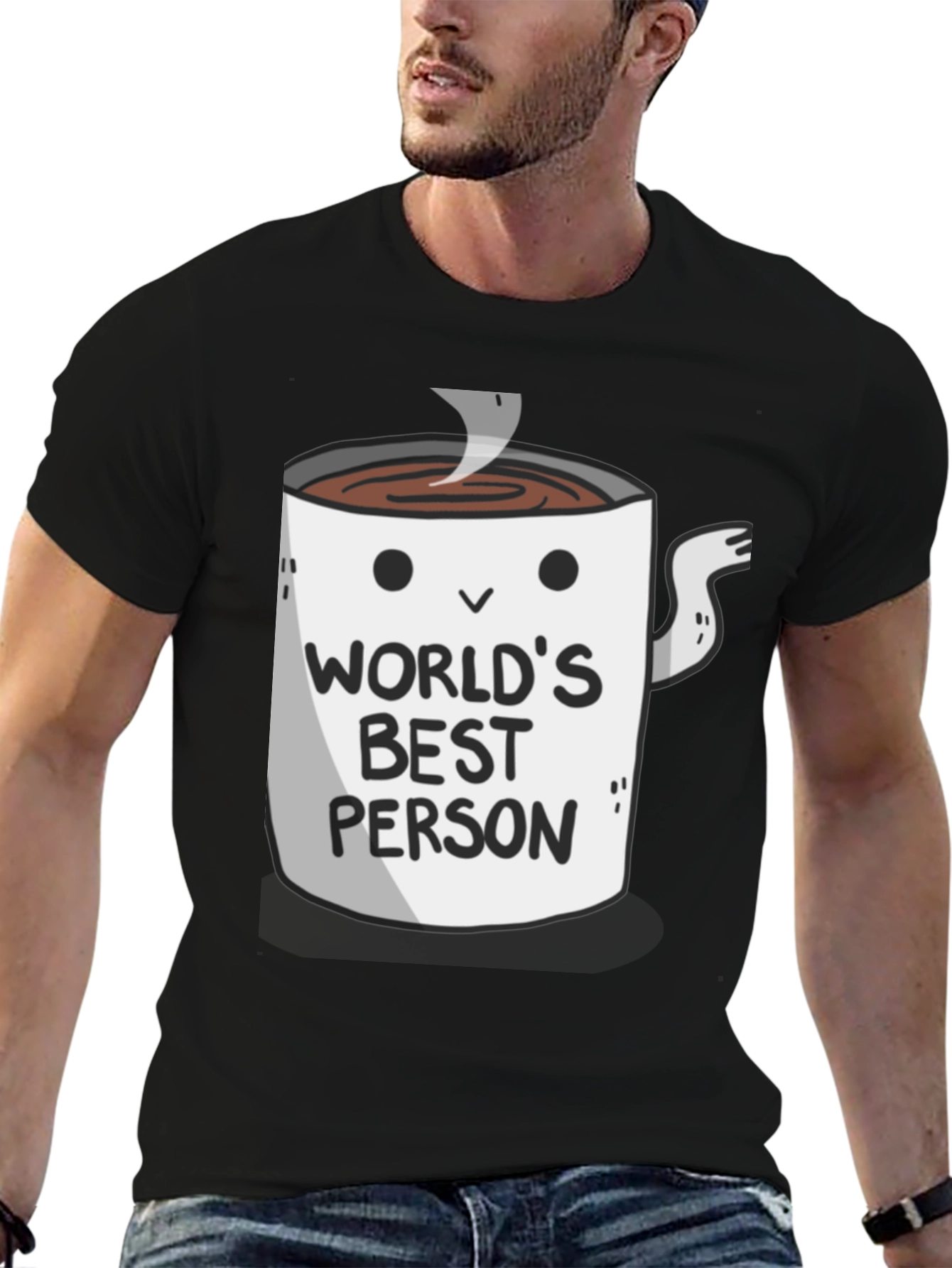 Worlds Best Person Coffee Mug Graphic T-Shirt