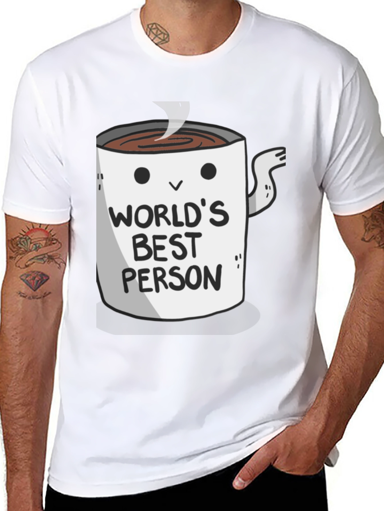 Worlds Best Person Coffee Mug Graphic T-Shirt