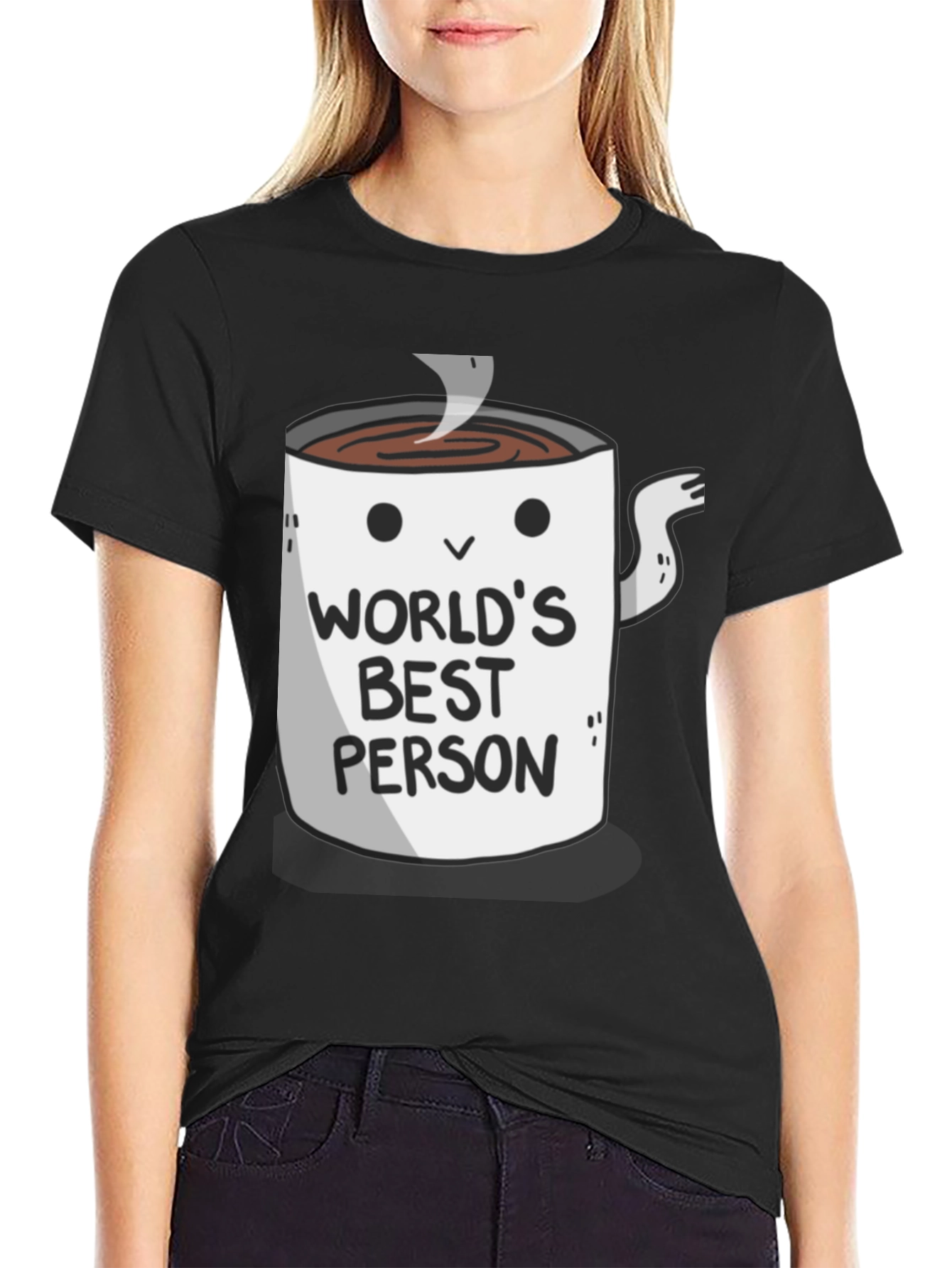 Worlds Best Person Coffee Mug Graphic T-Shirt