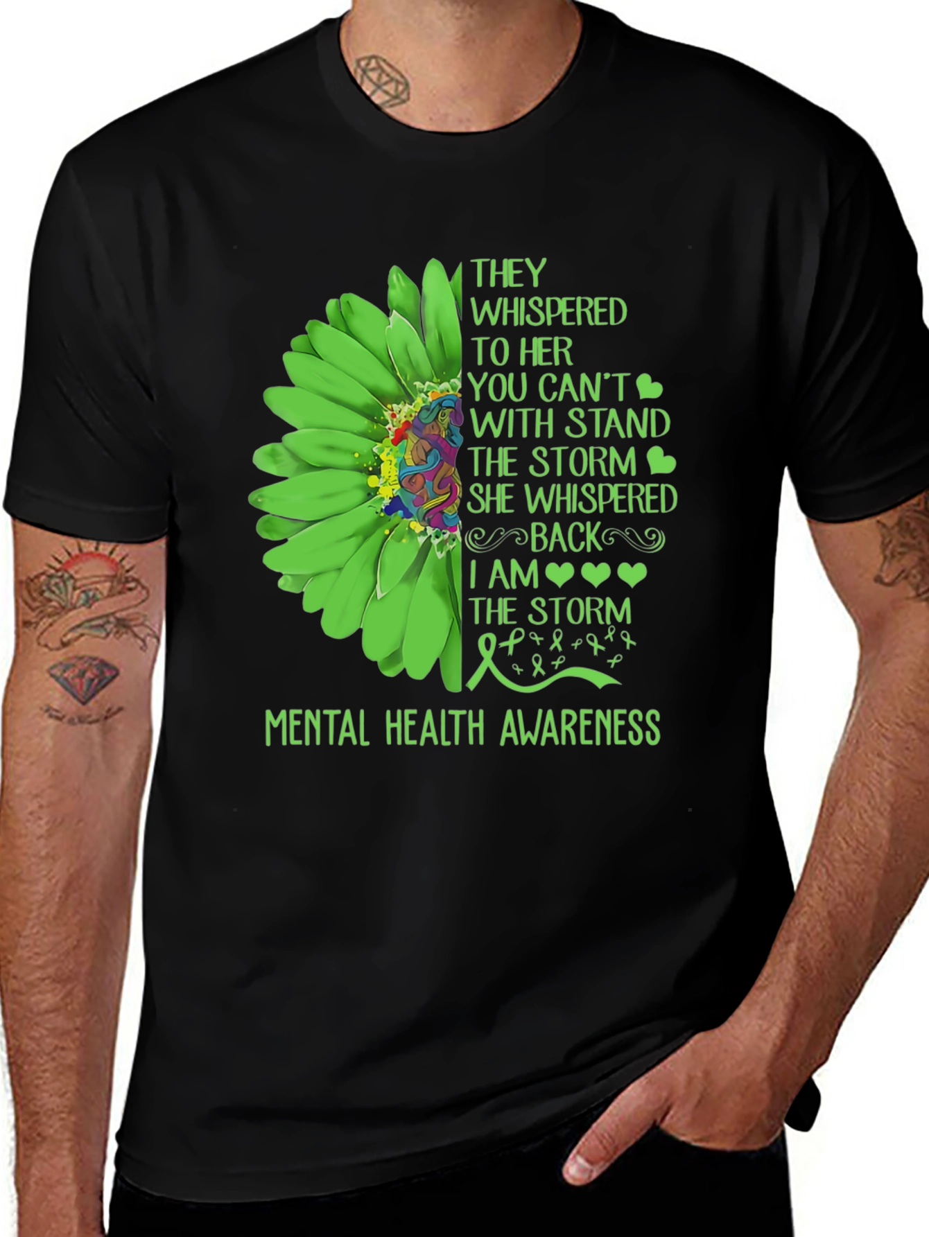 Mental Health Awareness Sunflower T-Shirt