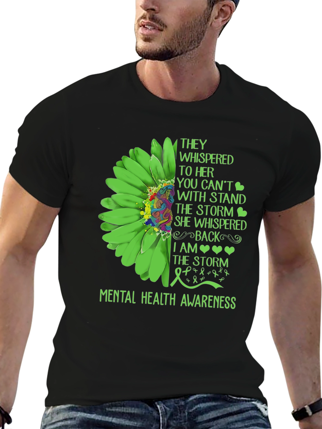 Mental Health Awareness Sunflower T-Shirt