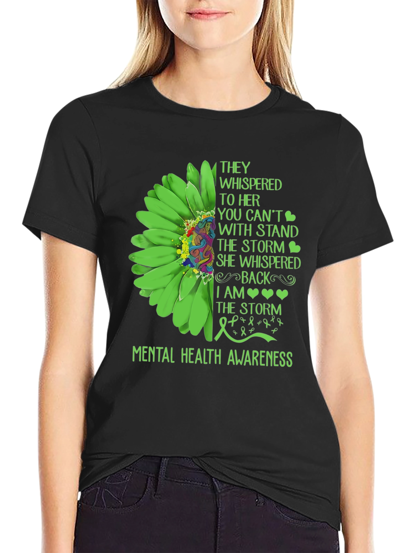 Mental Health Awareness Sunflower T-Shirt
