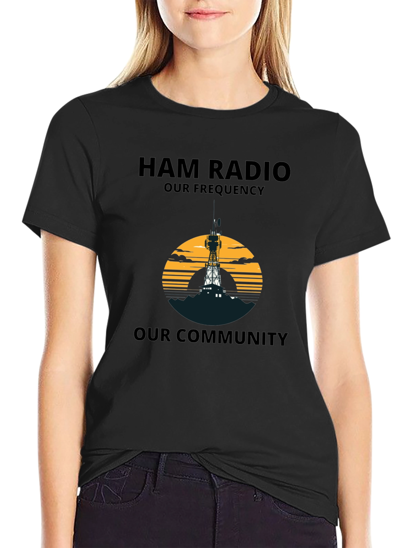 Ham Radio T-Shirt: Our Frequency Our Community Tee