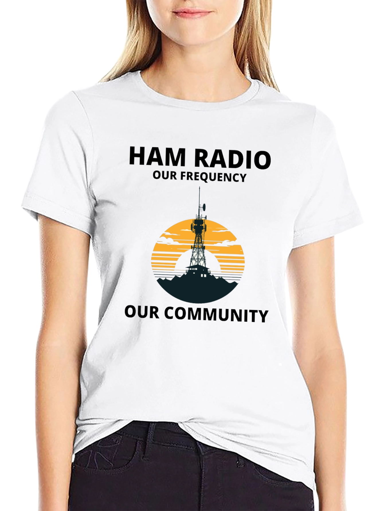 Ham Radio T-Shirt: Our Frequency Our Community Tee