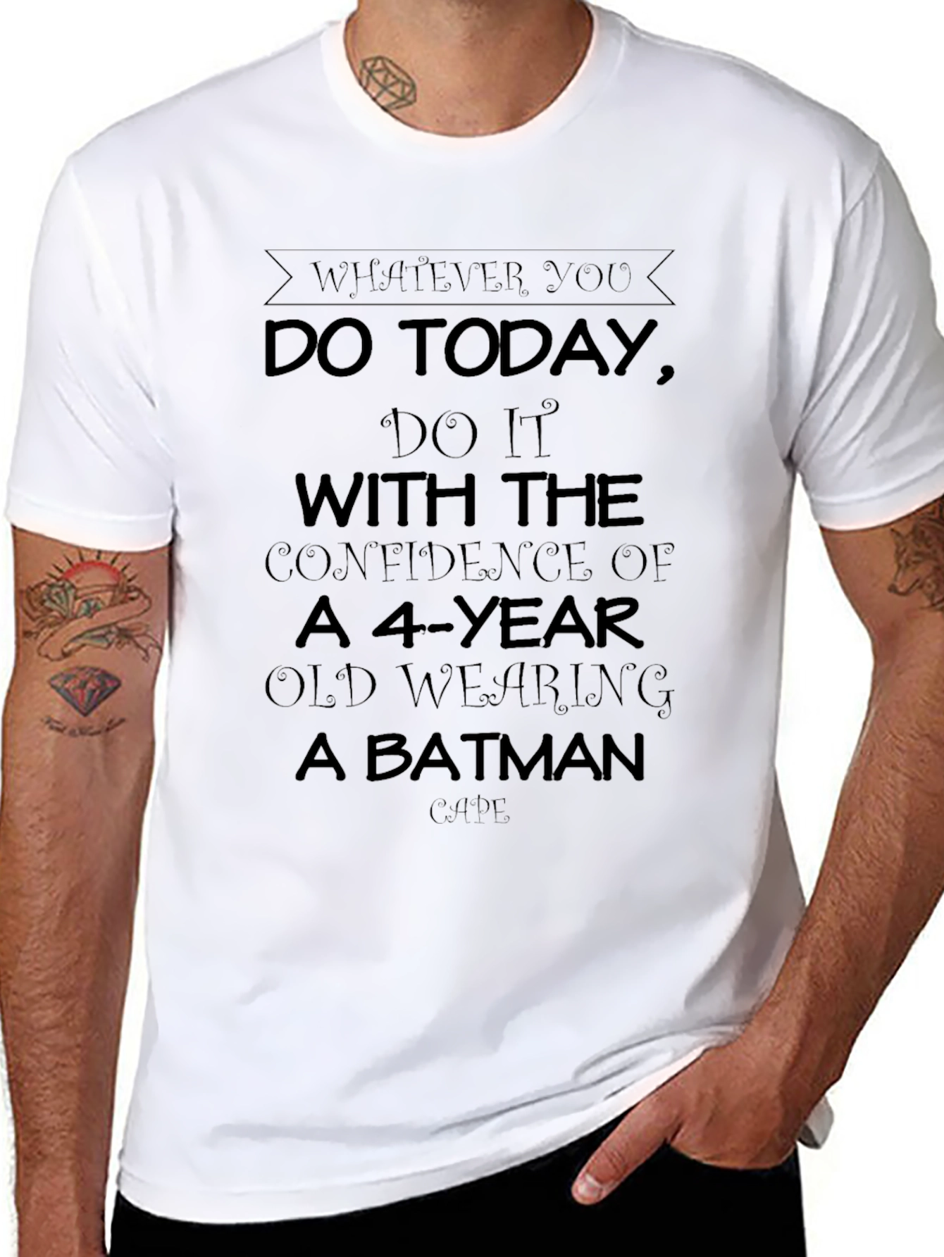 Confidence T-Shirt: Batman Cape Humor
