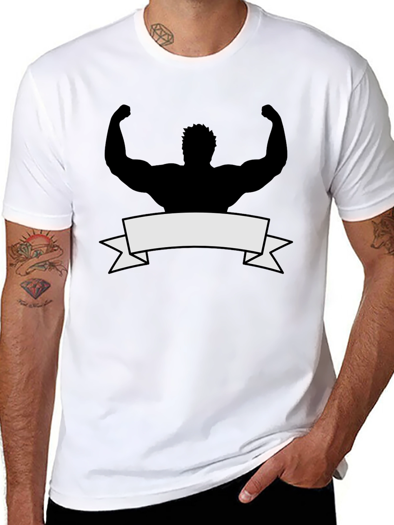 Muscle Silhouette Graphic Tee