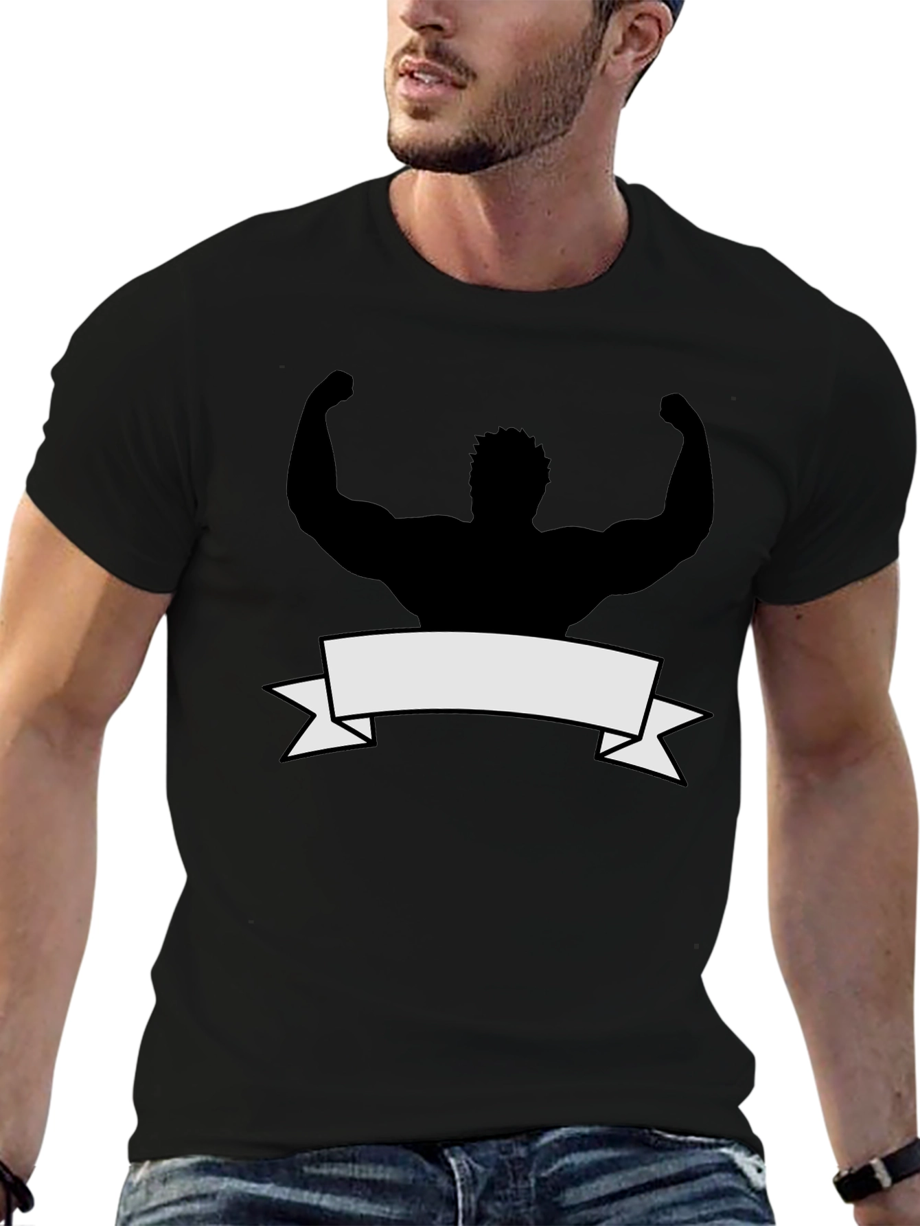 Muscle Silhouette Graphic Tee